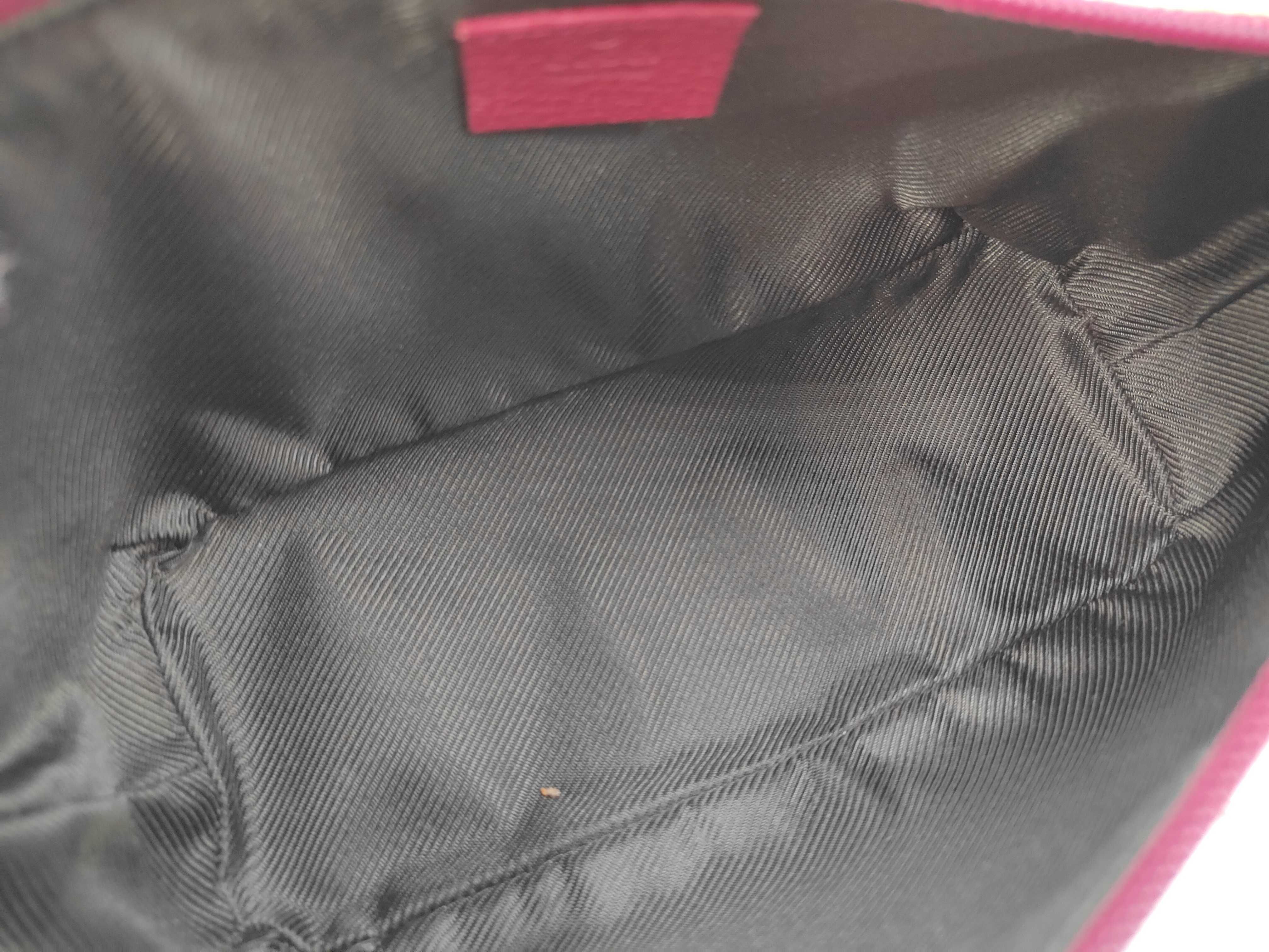 GG Canvas Handbag with Purple Handles — view 9