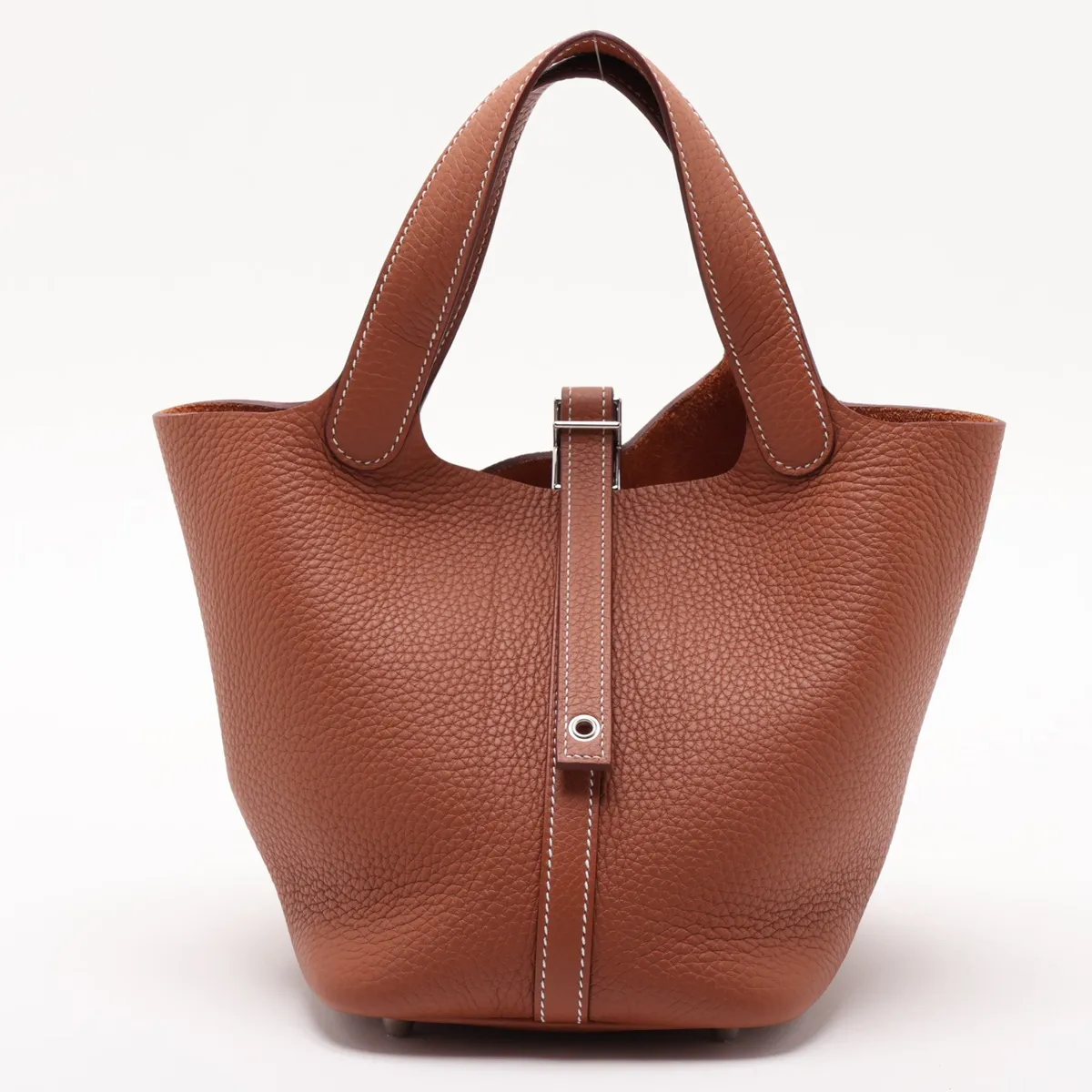 Picotin Lock 18 PM, Taurillon Clemence leather, gold, silver hardware, K: 2025