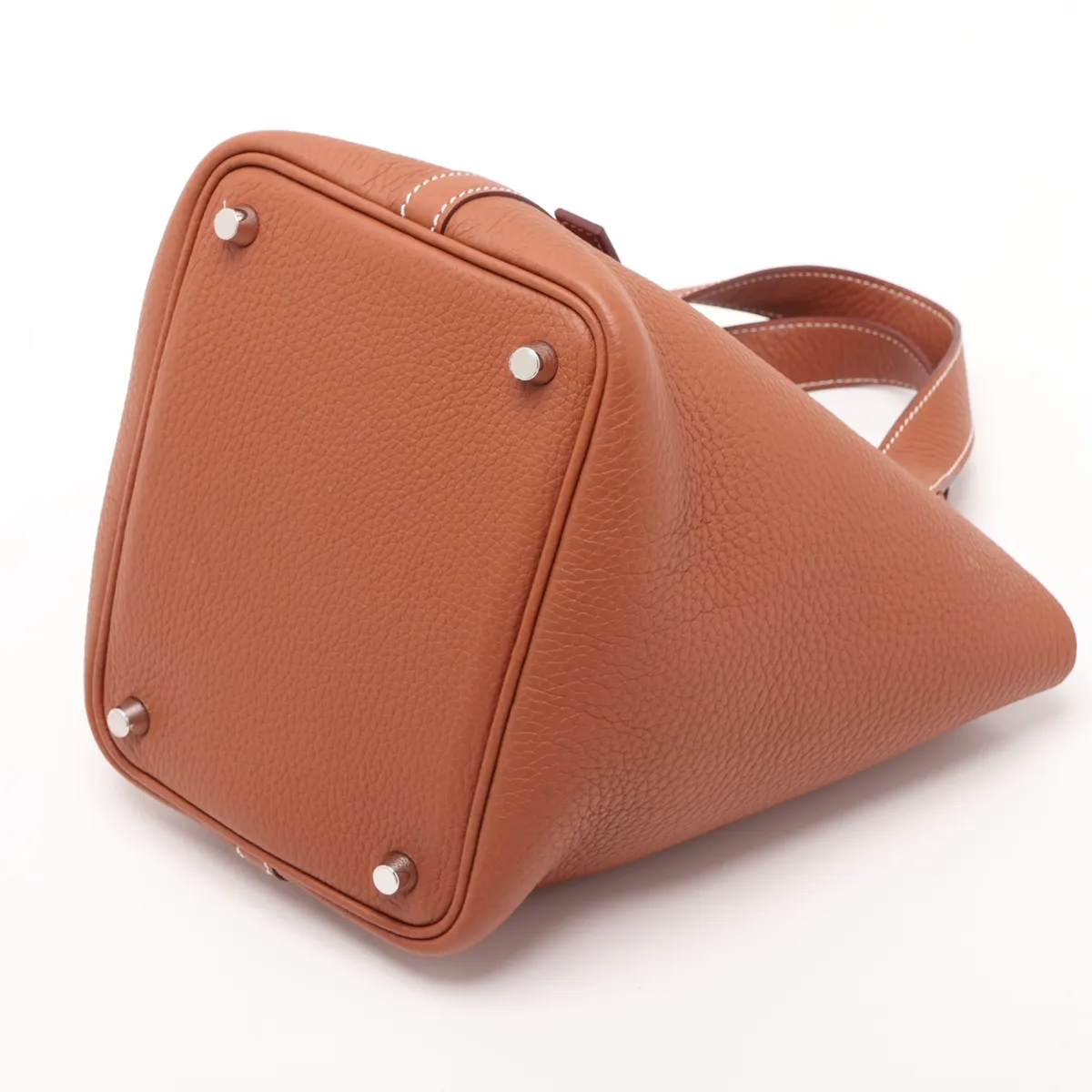 Picotin Lock 18 PM, Taurillon Clemence leather, gold, silver hardware, K: 2025 — view 3