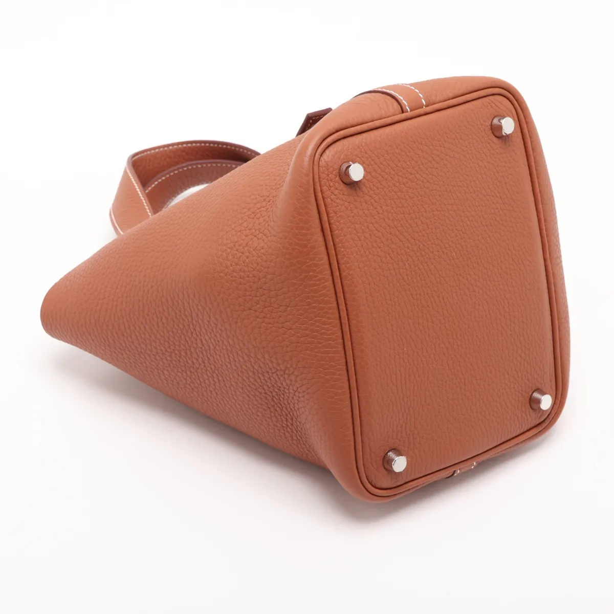 Picotin Lock 18 PM, Taurillon Clemence leather, gold, silver hardware, K: 2025 — view 4