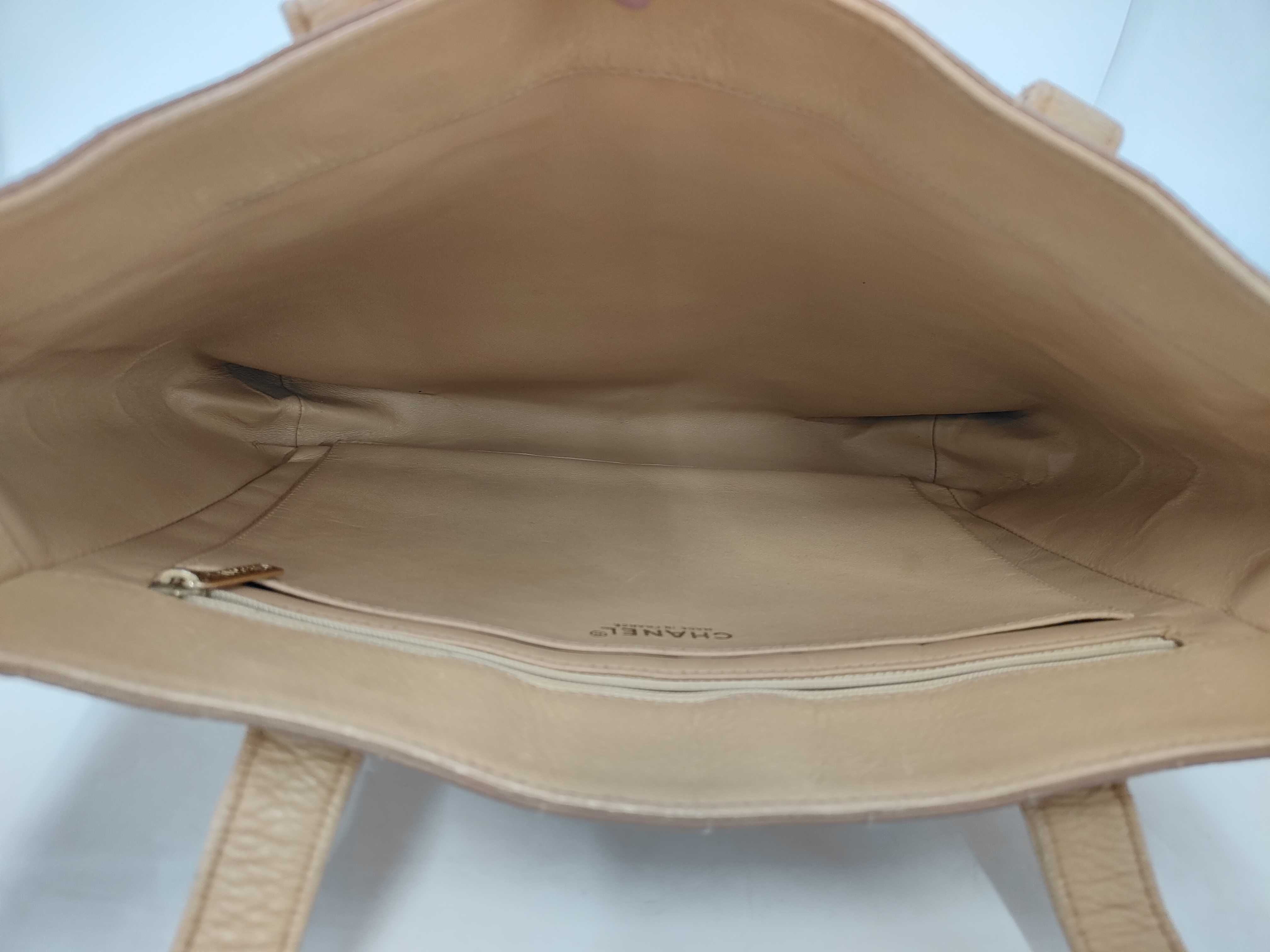 Canvas Beige Gold Chocolate Bar Tote Bag (Serial No. 7) — view 9