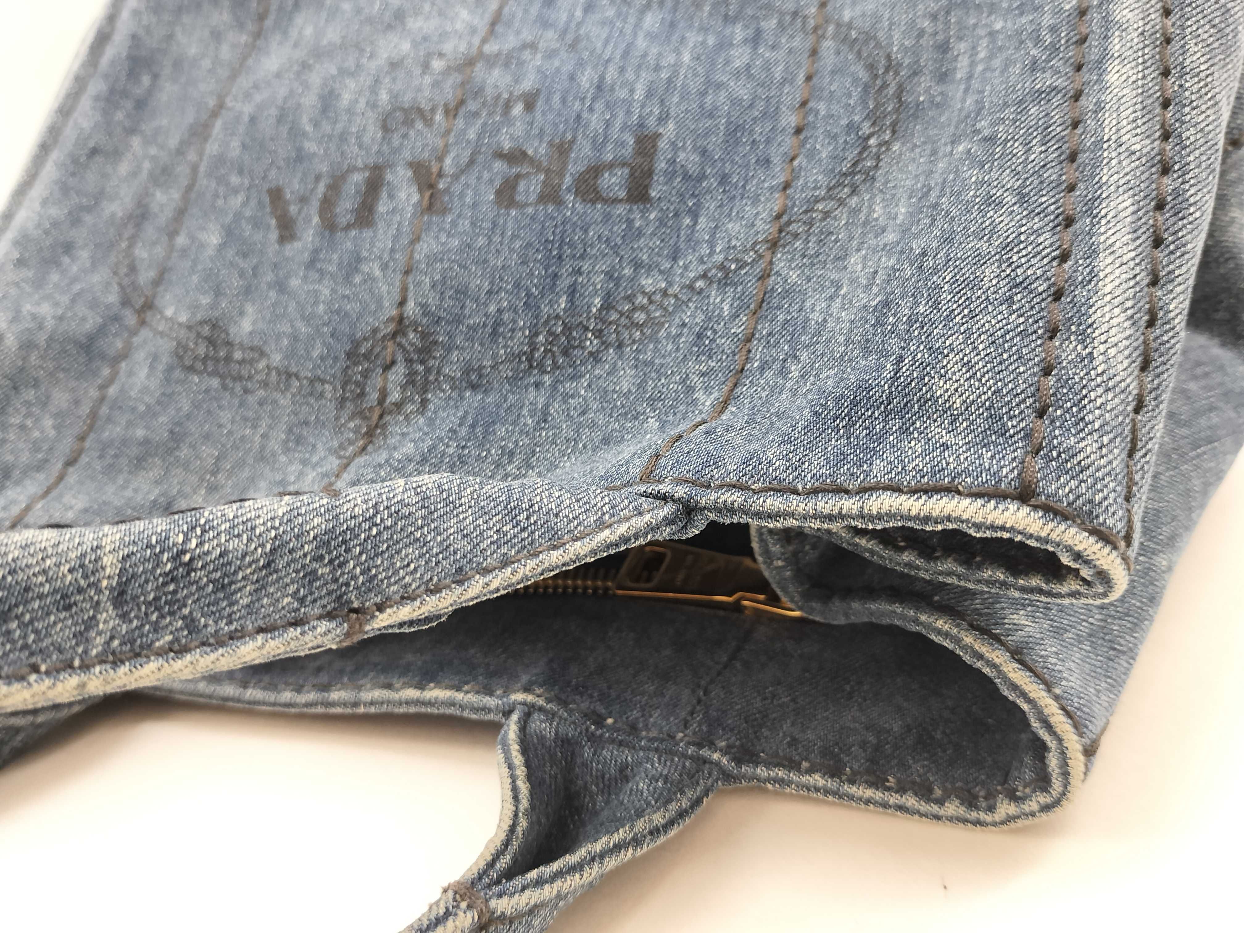 Canapa Denim 2-Way Handbag, Blue — view 8