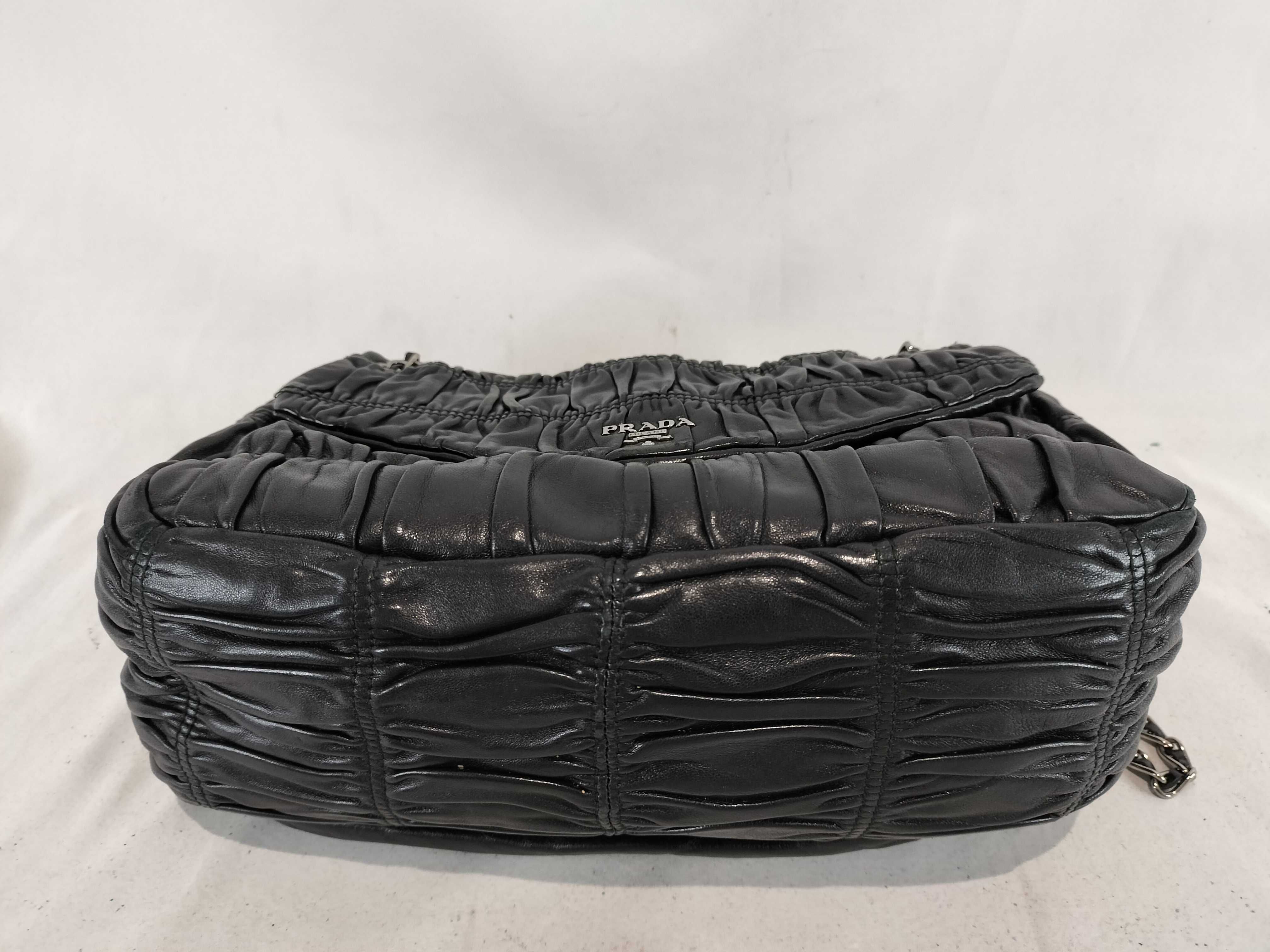 Gathered Chain Shoulder Handbag — view 8