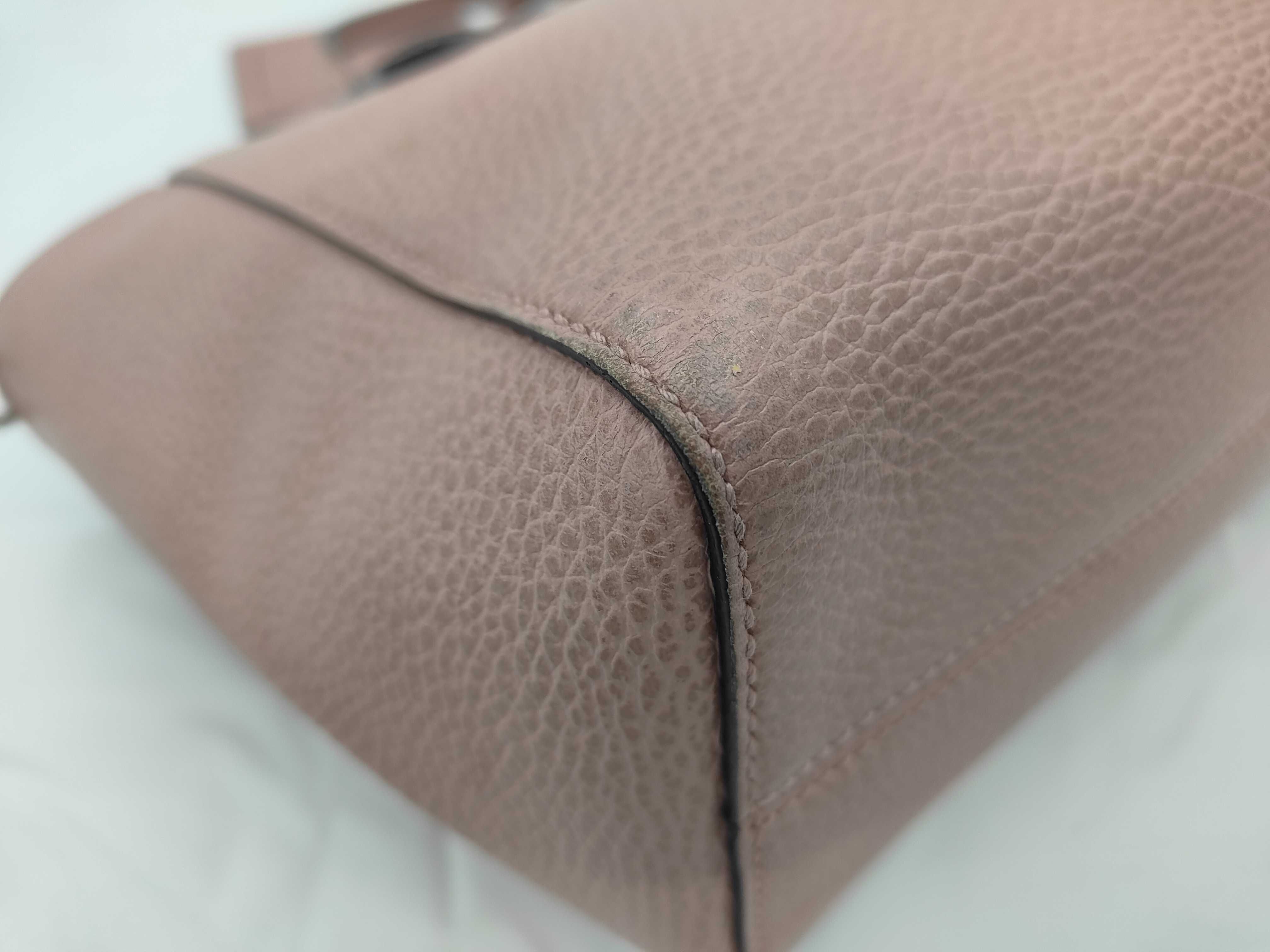 Leather 2-way Pink Handbag — view 6