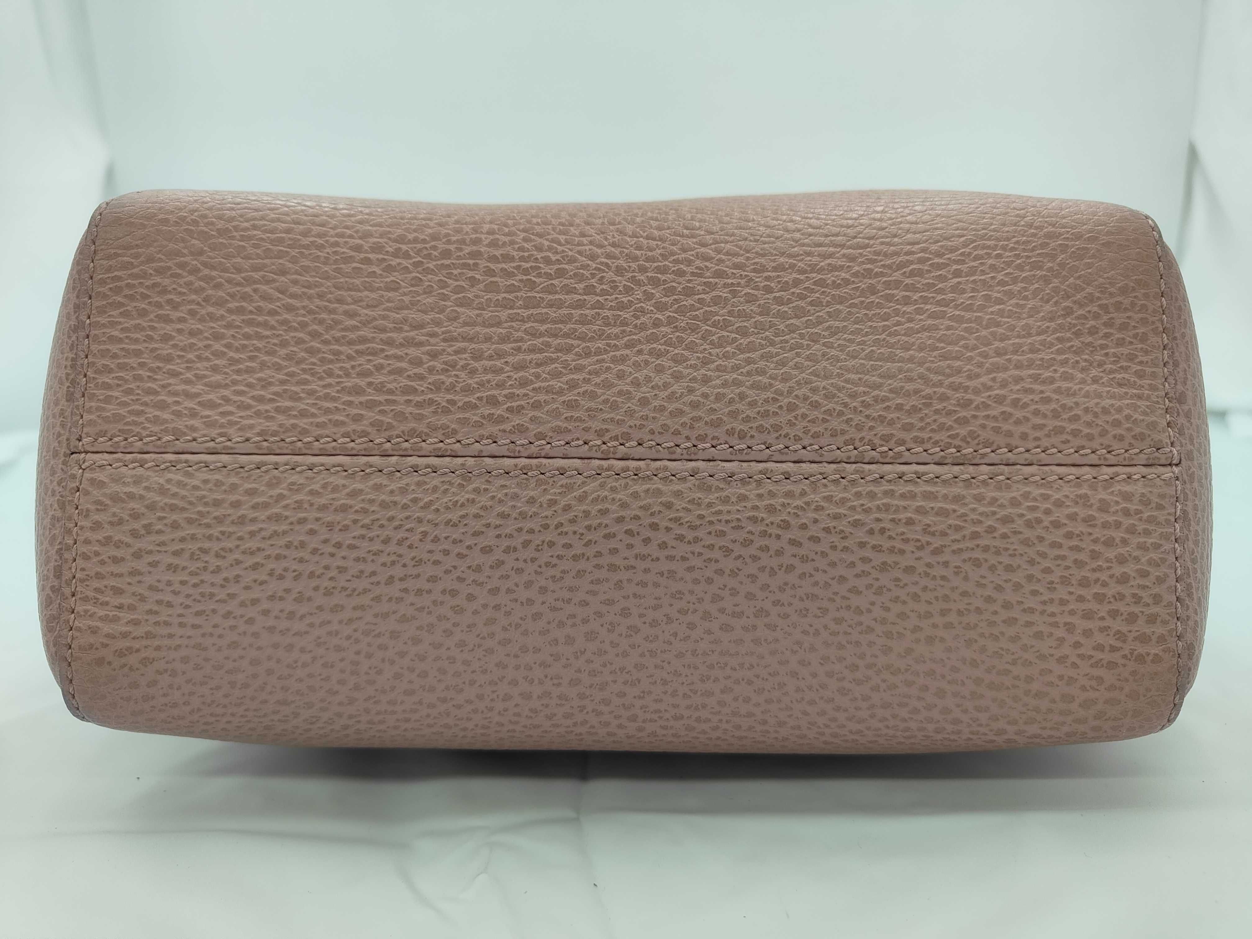 Leather 2-way Pink Handbag — view 7