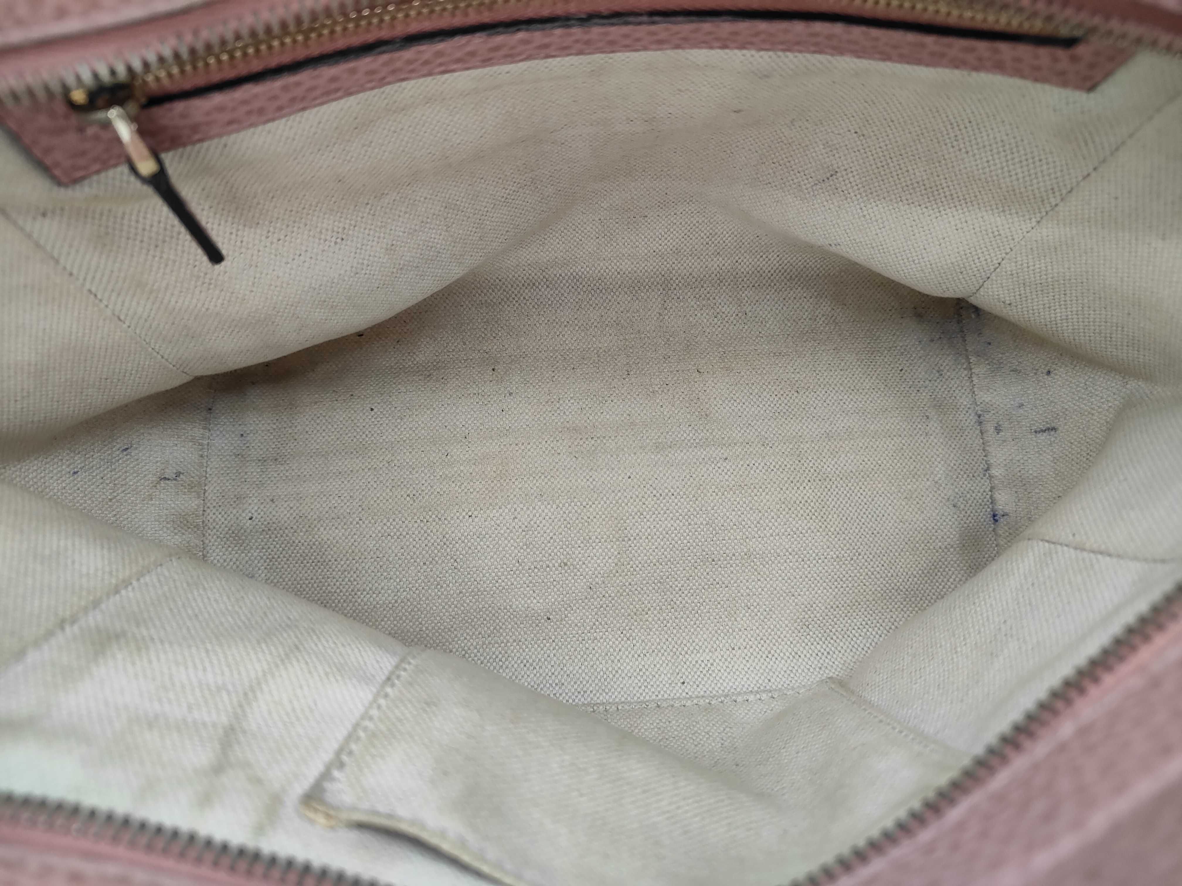 Leather 2-way Pink Handbag — view 8