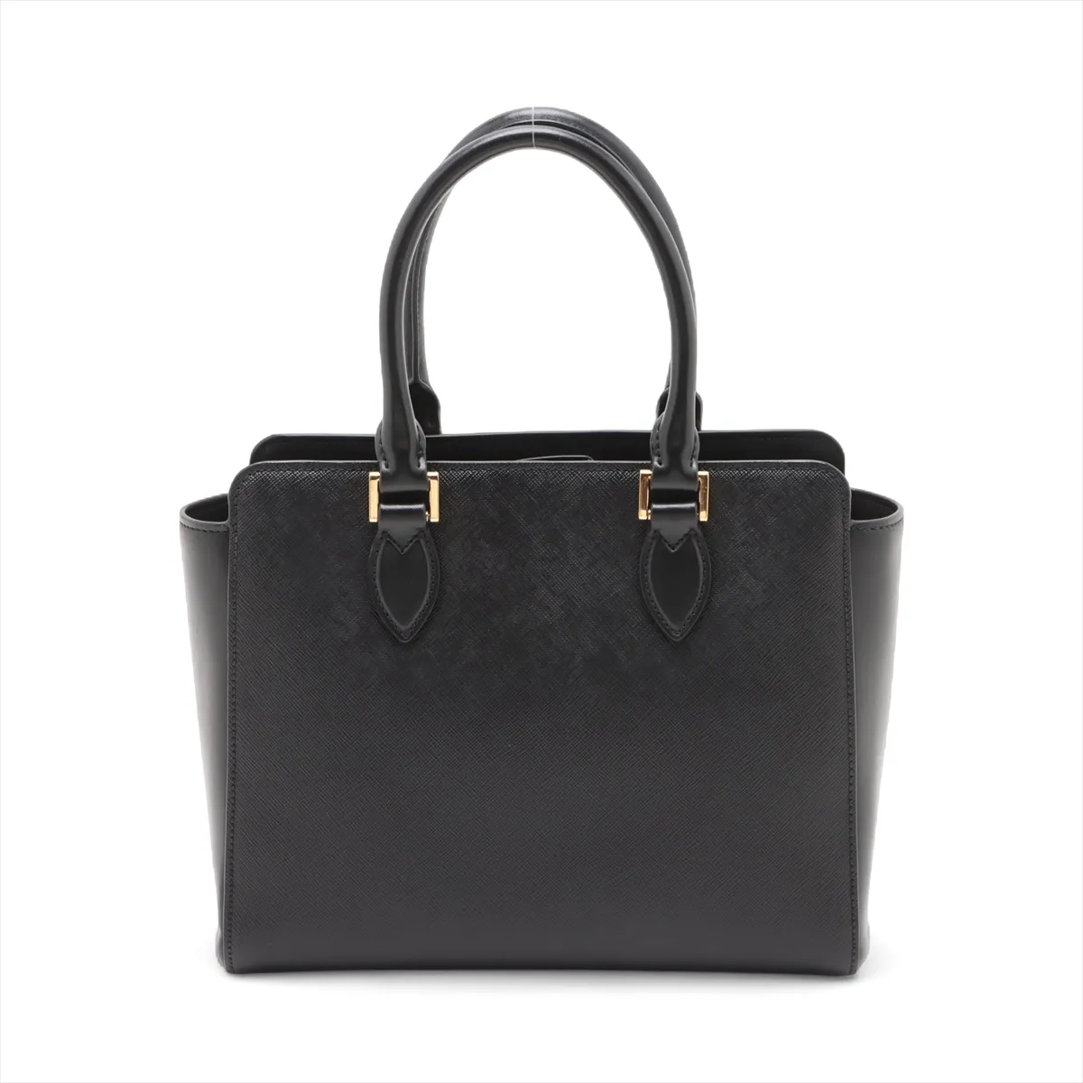 Saffiano Leather 2WAY Handbag Black — view 2