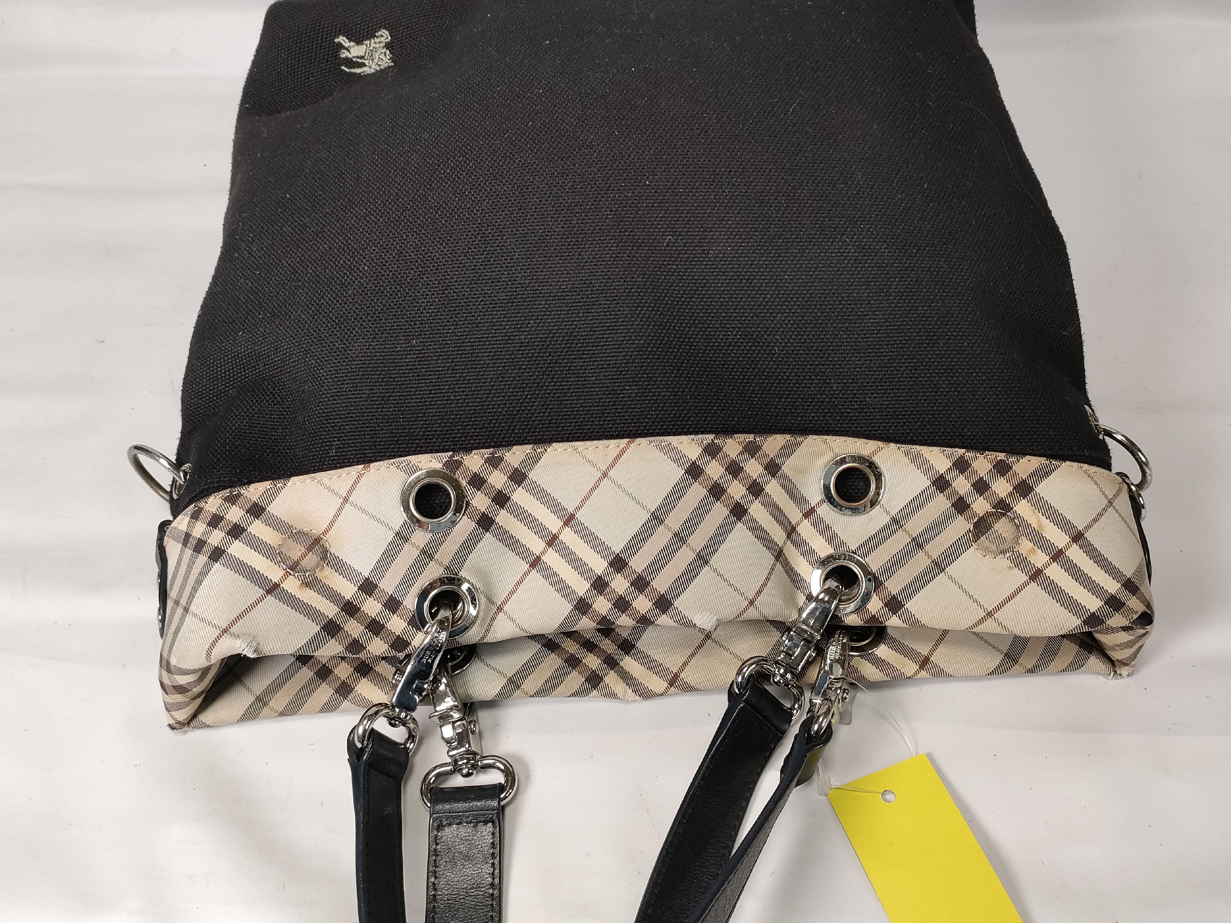 Nova Check Tote Leather Handle Tote Bag — view 8
