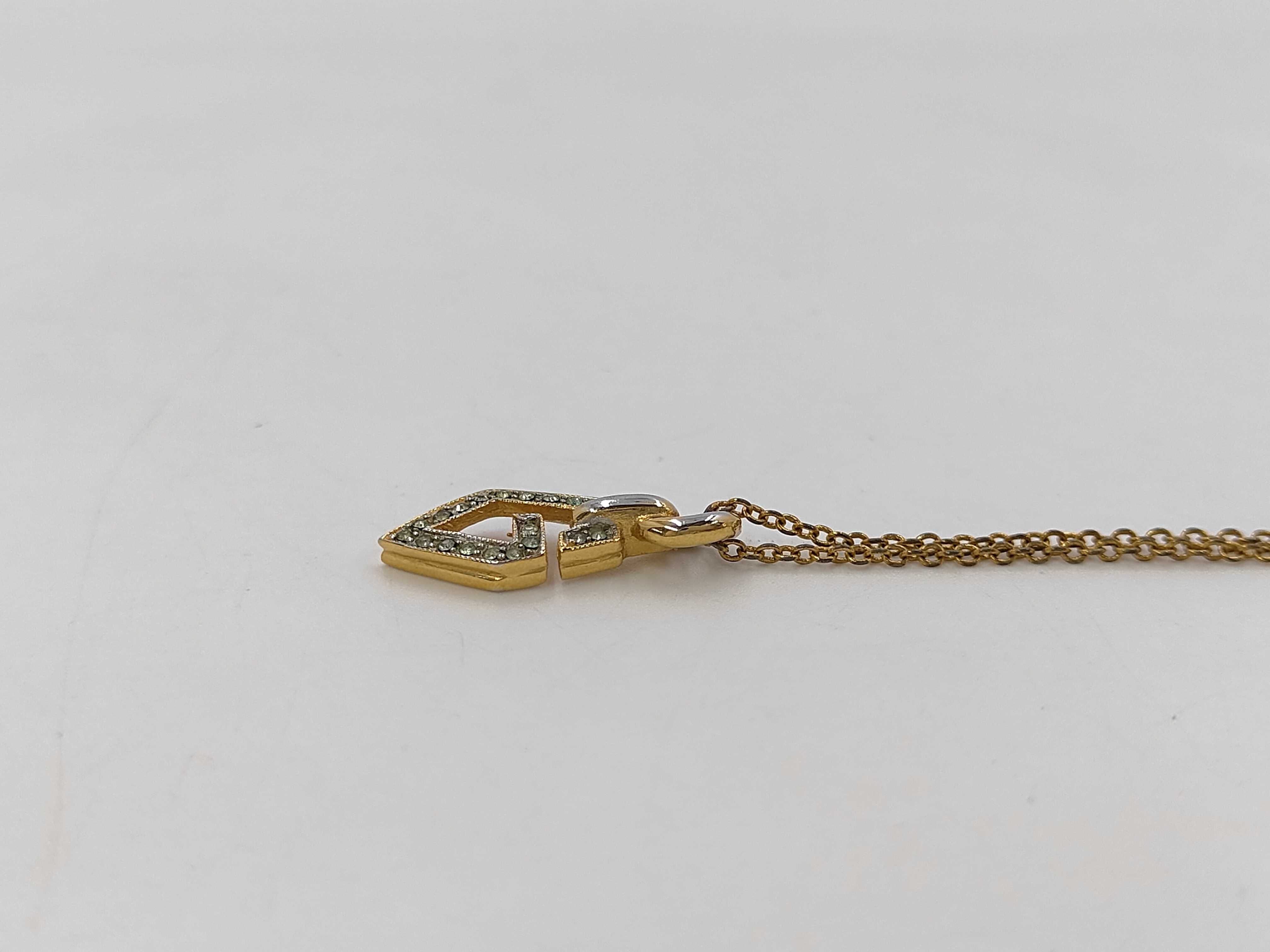 G logo rhinestone necklace — view 2