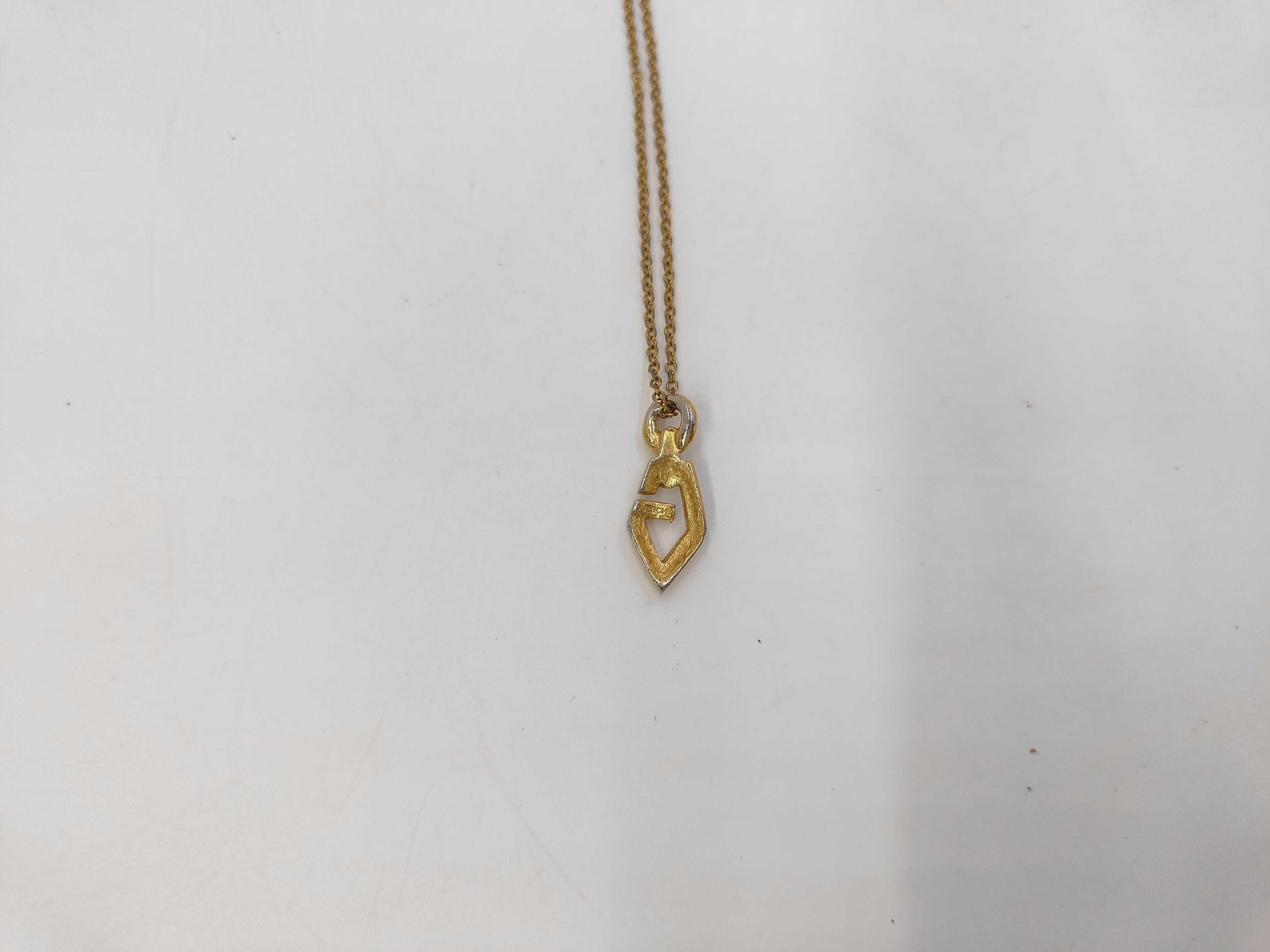 G logo rhinestone necklace — view 3