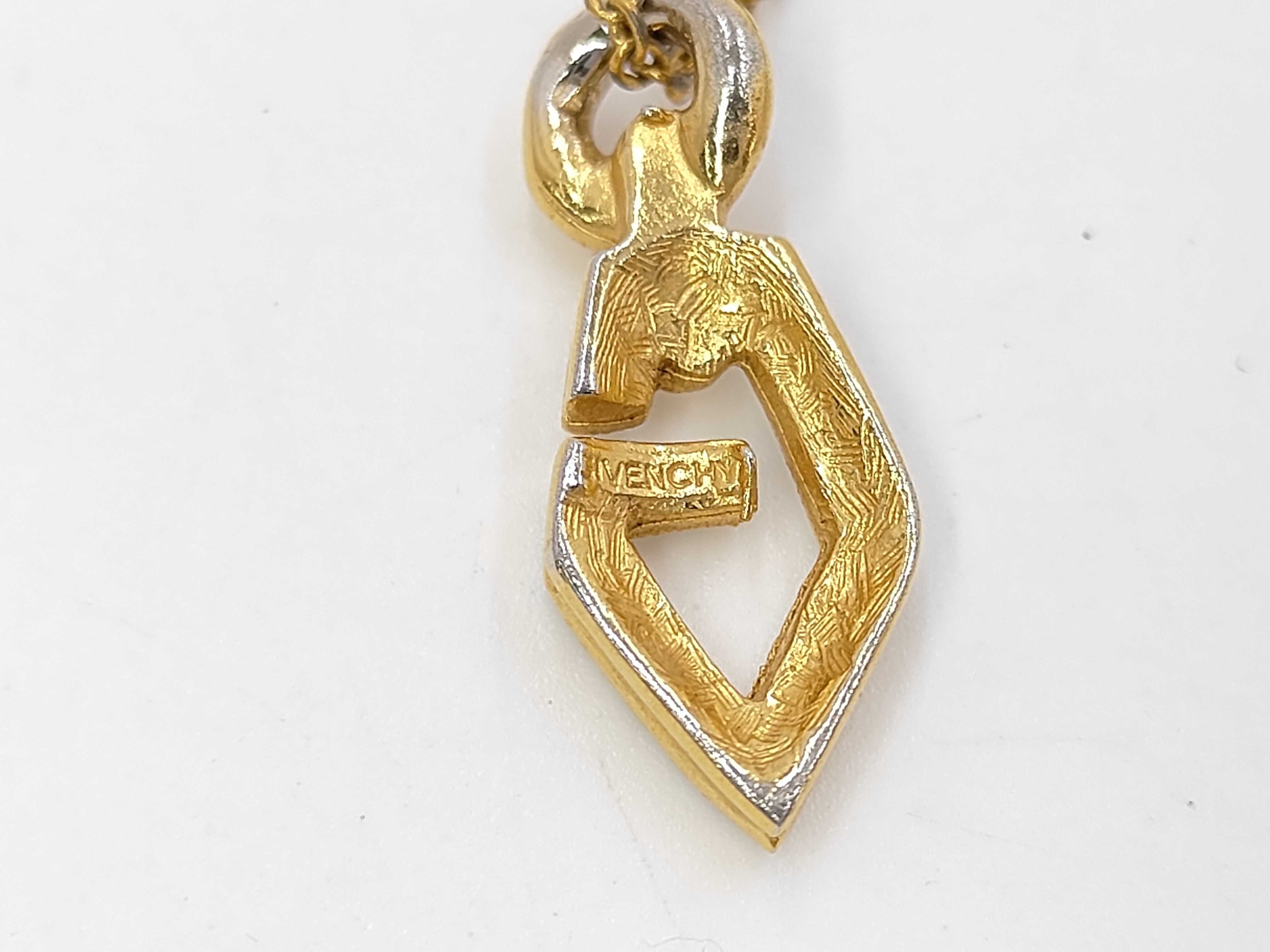 G logo rhinestone necklace — view 4