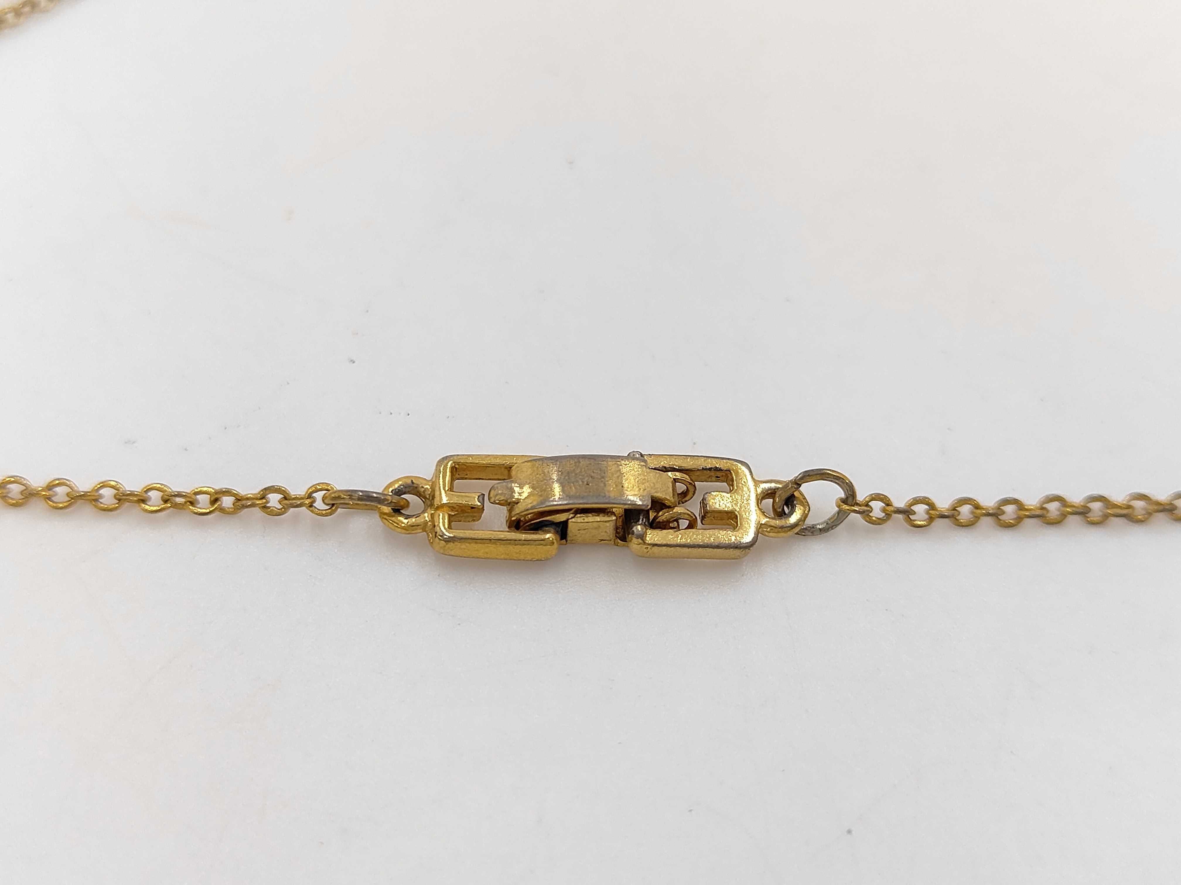 G logo rhinestone necklace — view 5