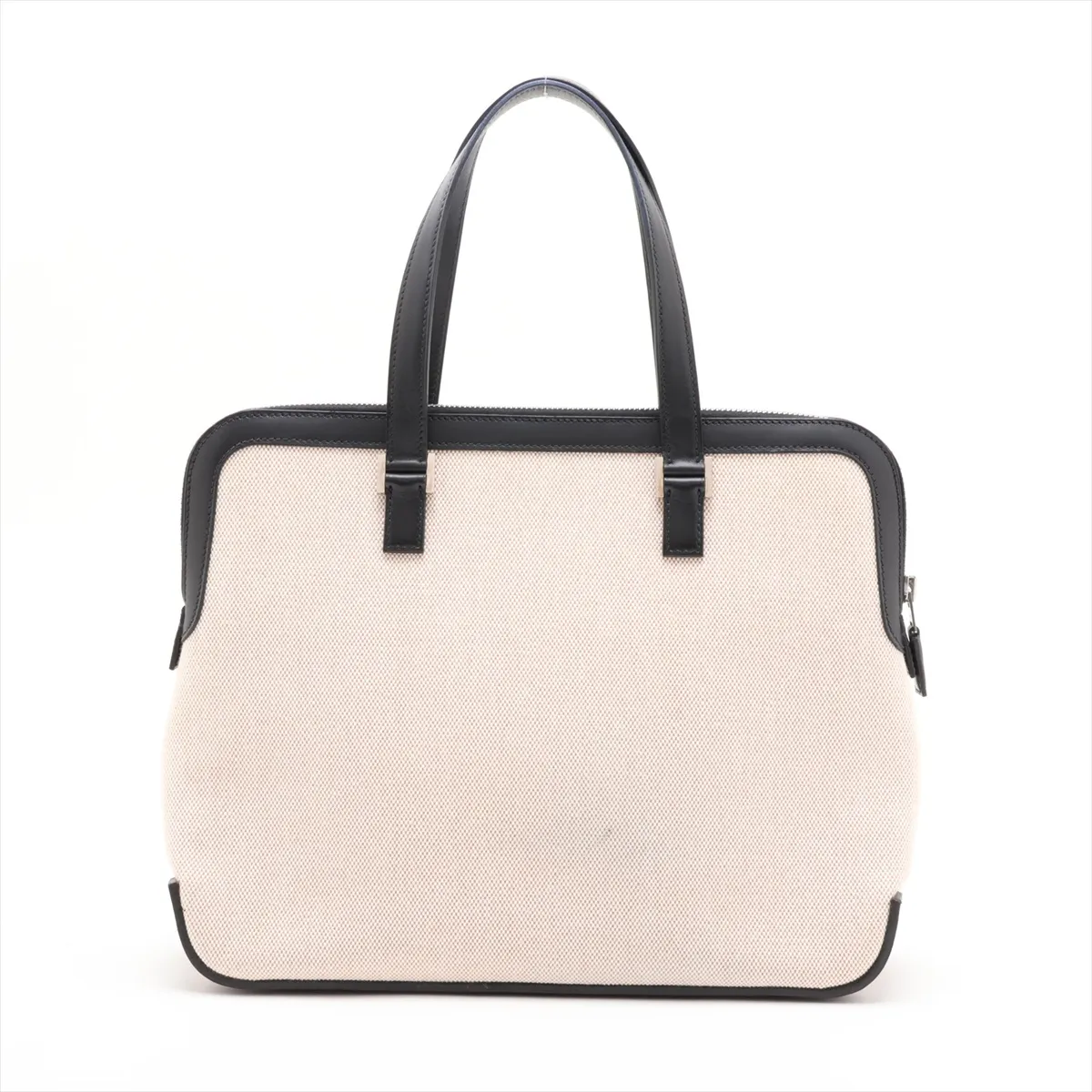 Escapada Toile H x Veau Swift Beige x Blue Indigo Silver Hardware F: 2002 — view 2