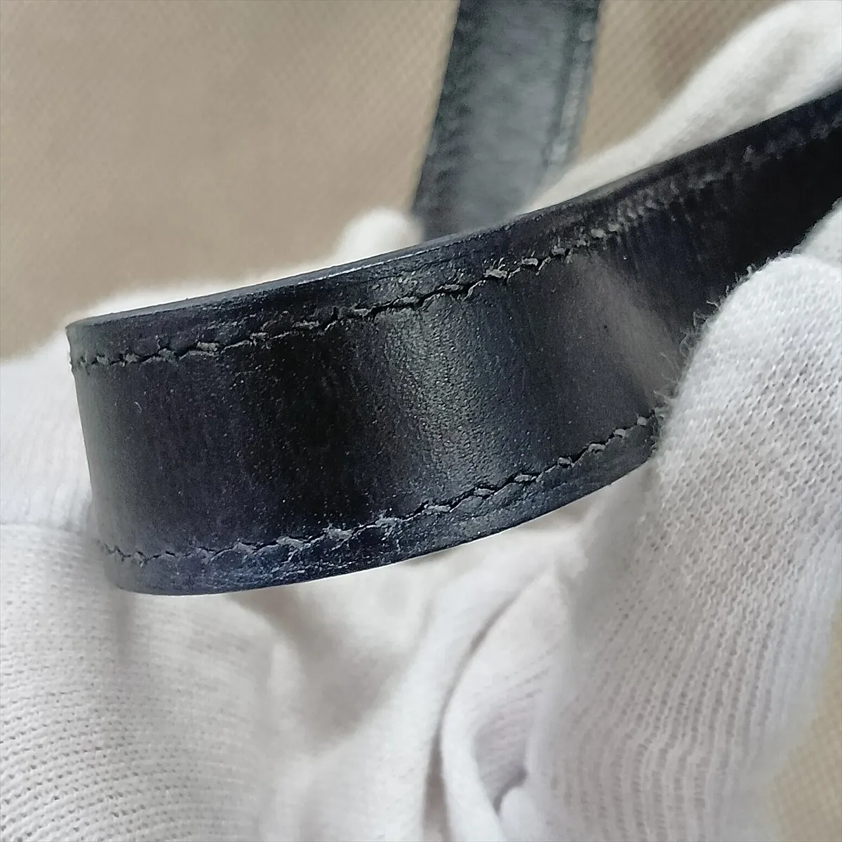 Escapada Toile H x Veau Swift Beige x Blue Indigo Silver Hardware F: 2002 — view 11