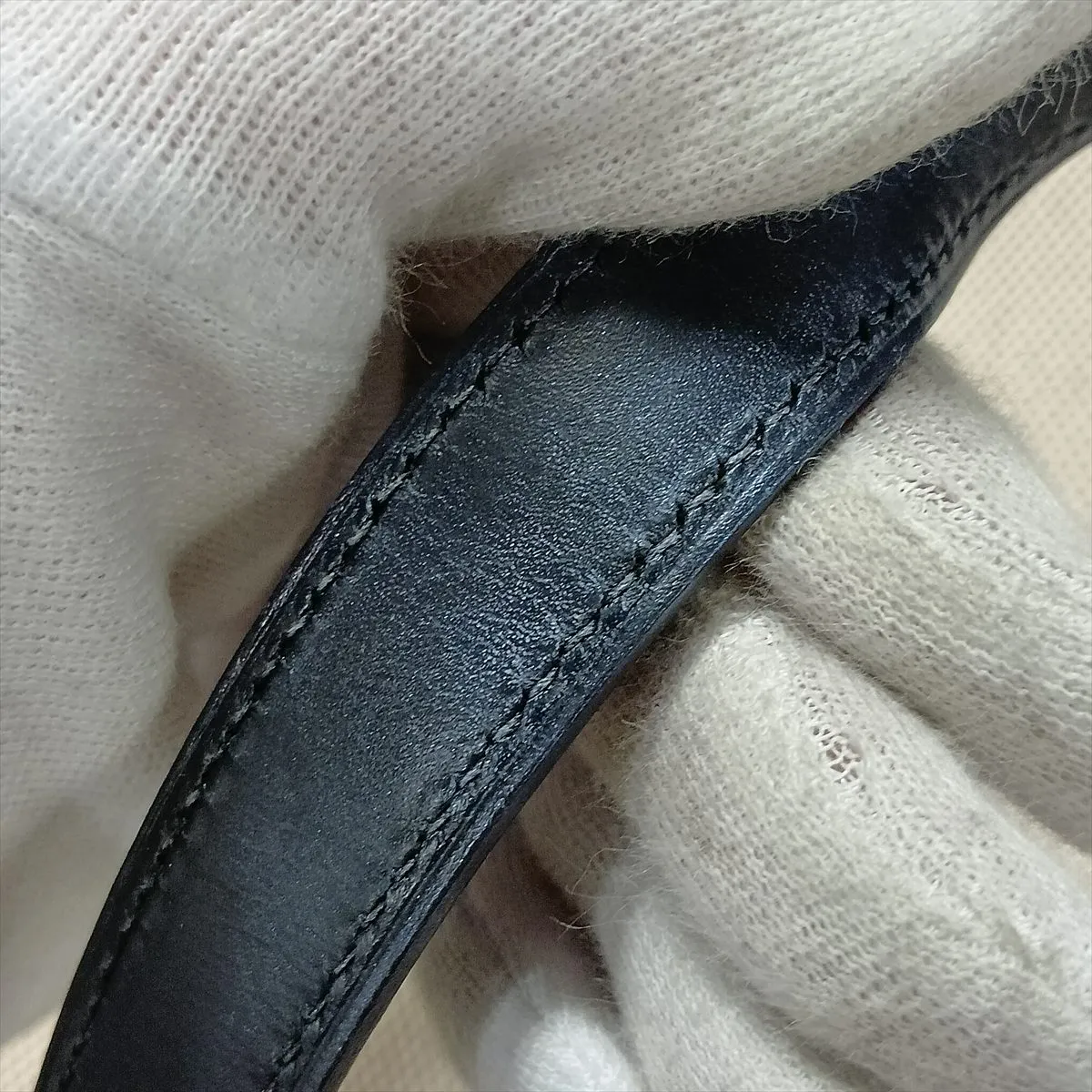 Escapada Toile H x Veau Swift Beige x Blue Indigo Silver Hardware F: 2002 — view 12