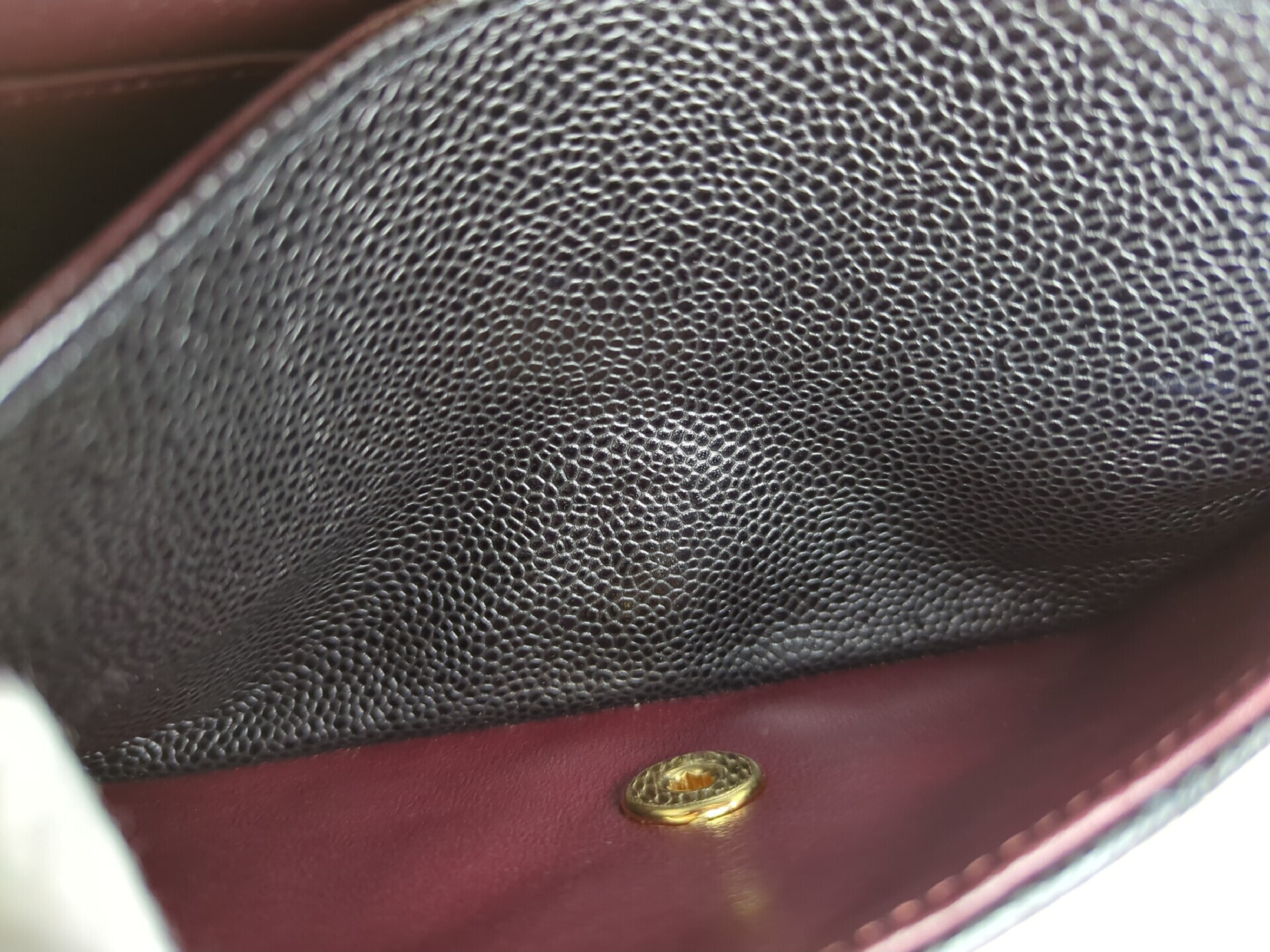 Caviar Skin Double Flap 23 Gold Hardware Black Serial Number 31 Shoulder Bag — view 11