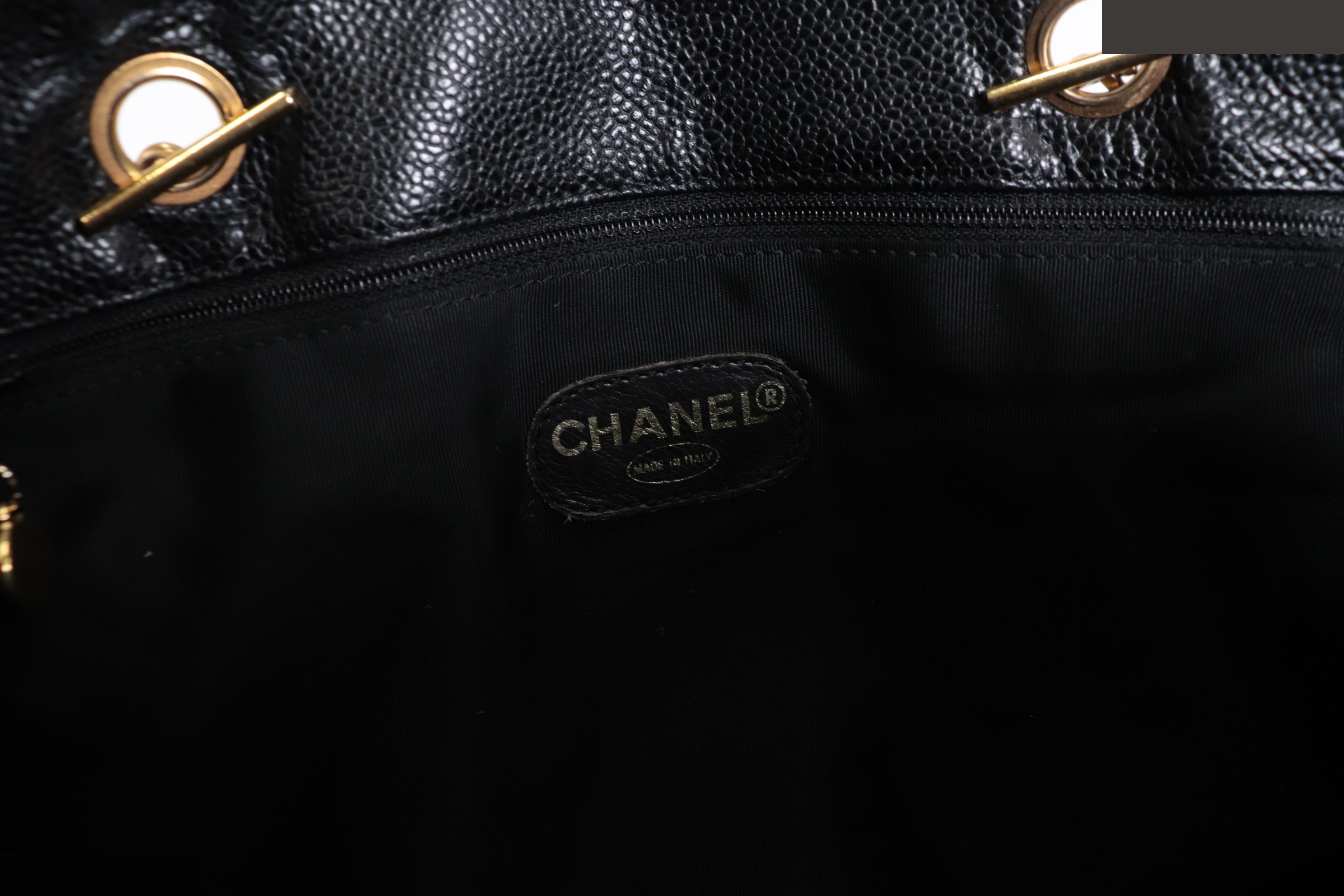 DecaCoco Caviar Chain Shoulder Boston Bag, No. 5 — view 8