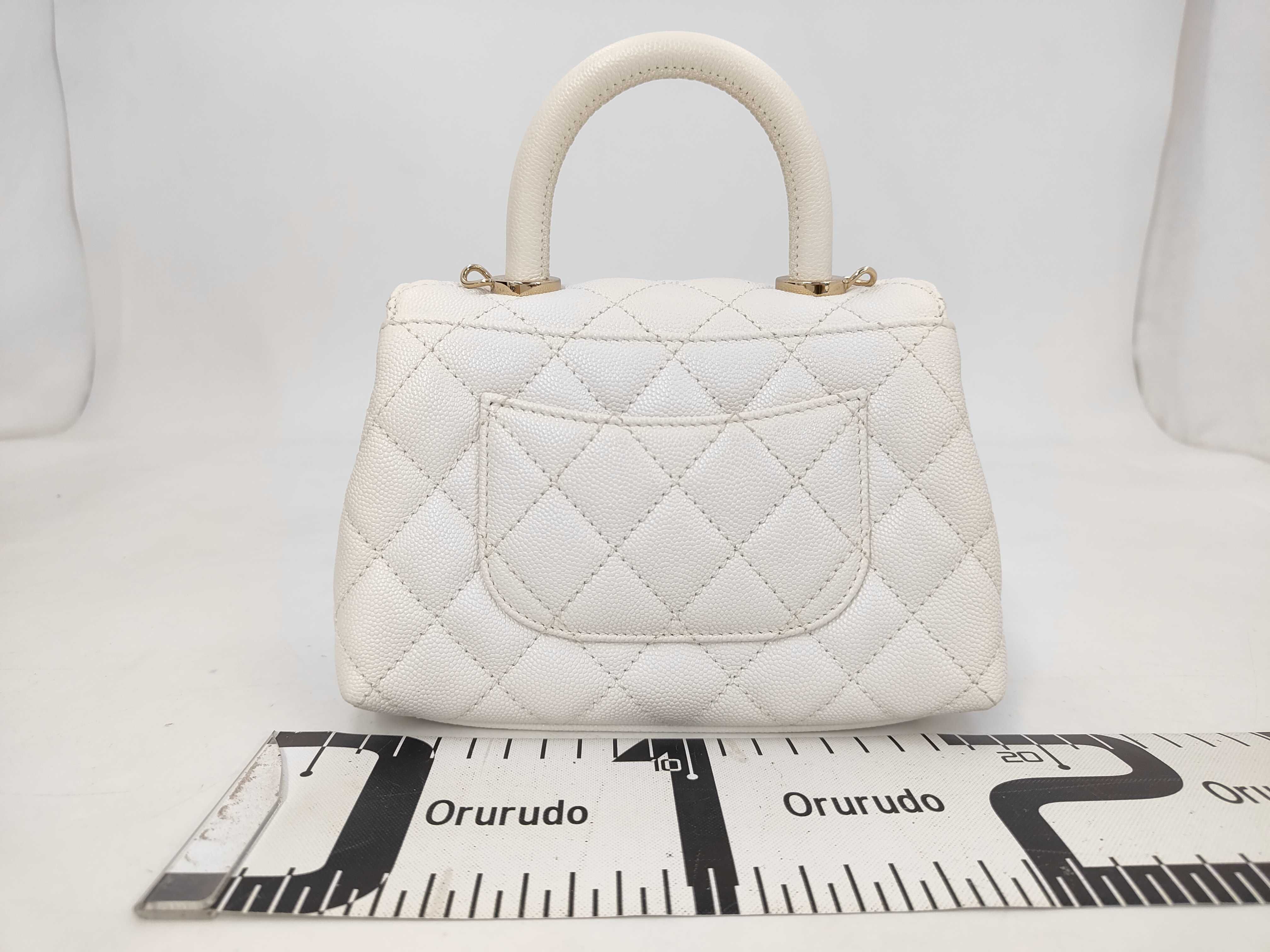 Coco Handle Mini Matelassé Handbag, Caviar Skin Shoulder Bag — view 2
