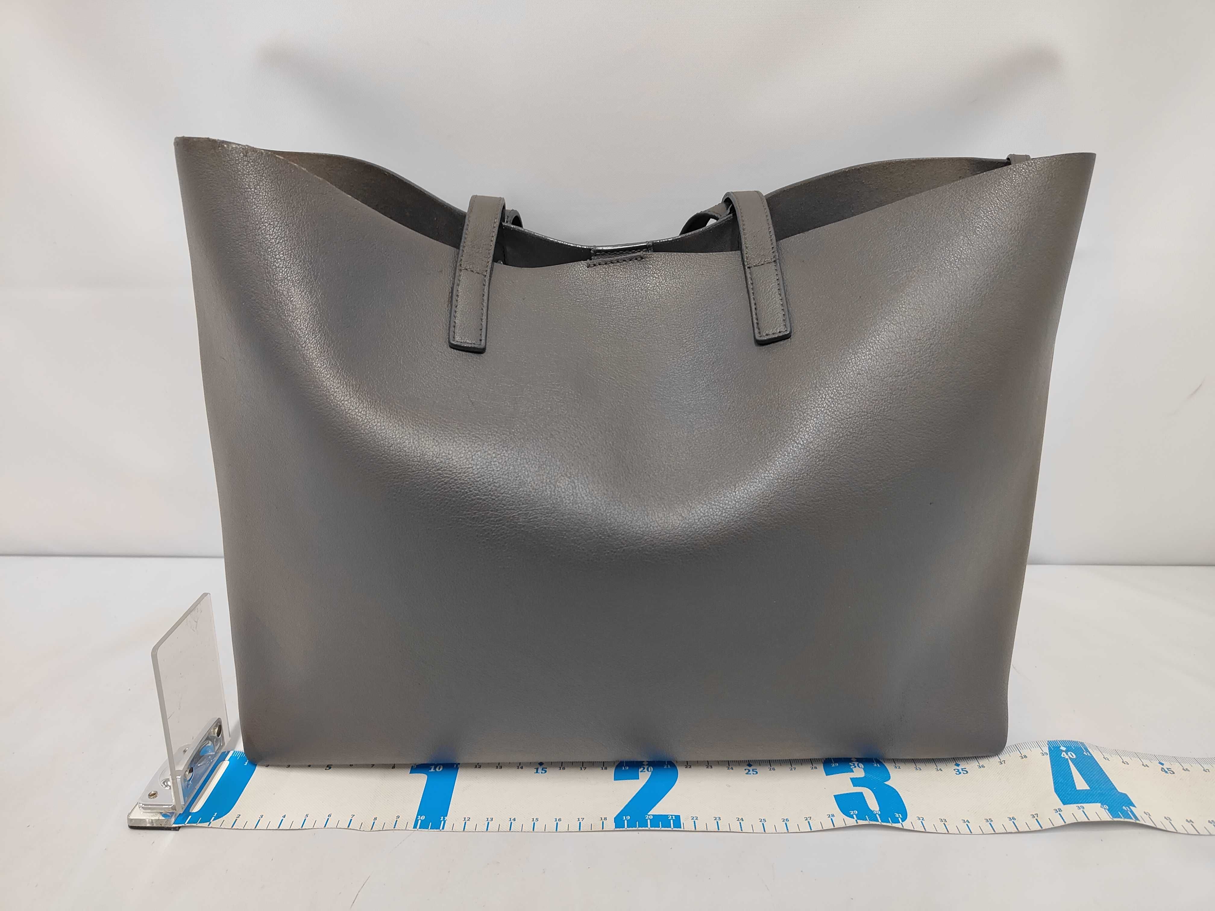 Sac Shopping Leather Bag with Pouch — view 2