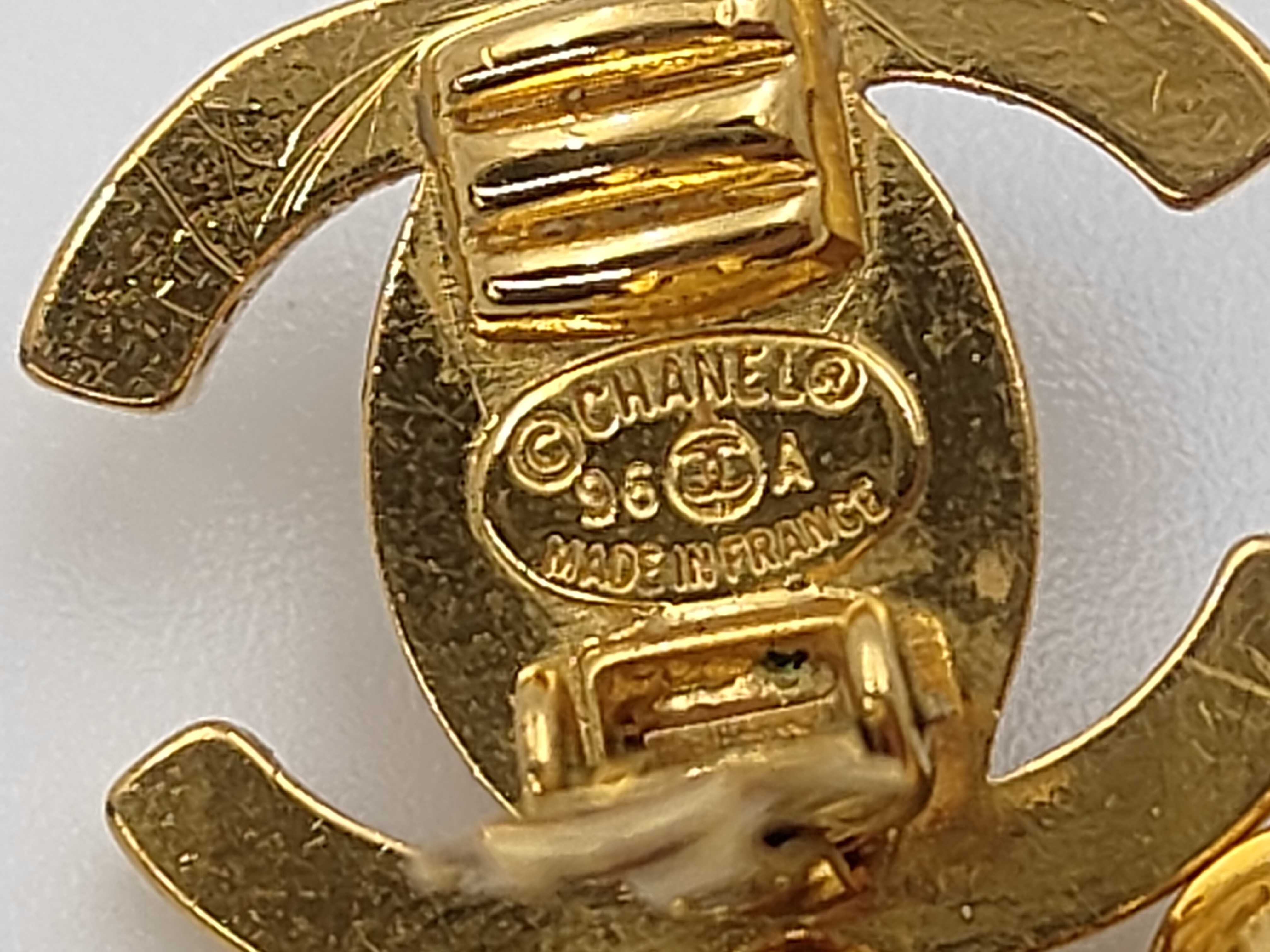 Coco Mark Gold Pearl Earrings — view 5