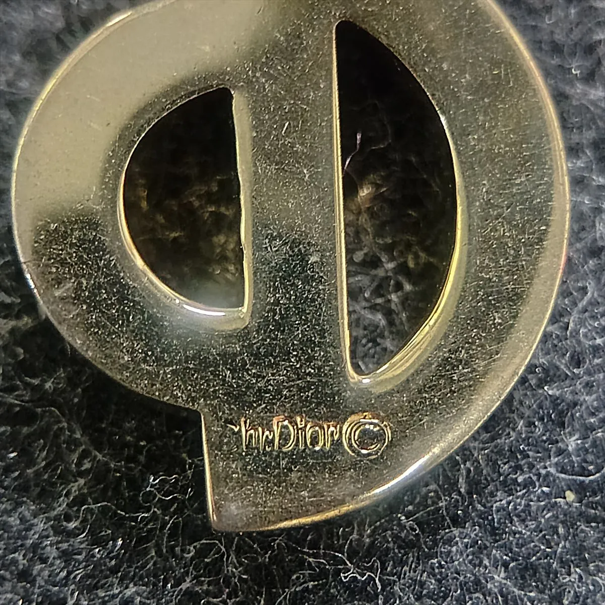 CD logo necklace, GP gold. Shows — view 6