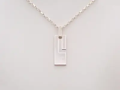 necklace, 925 sterling silver, 16.3g, neck circumference approximately 58cm