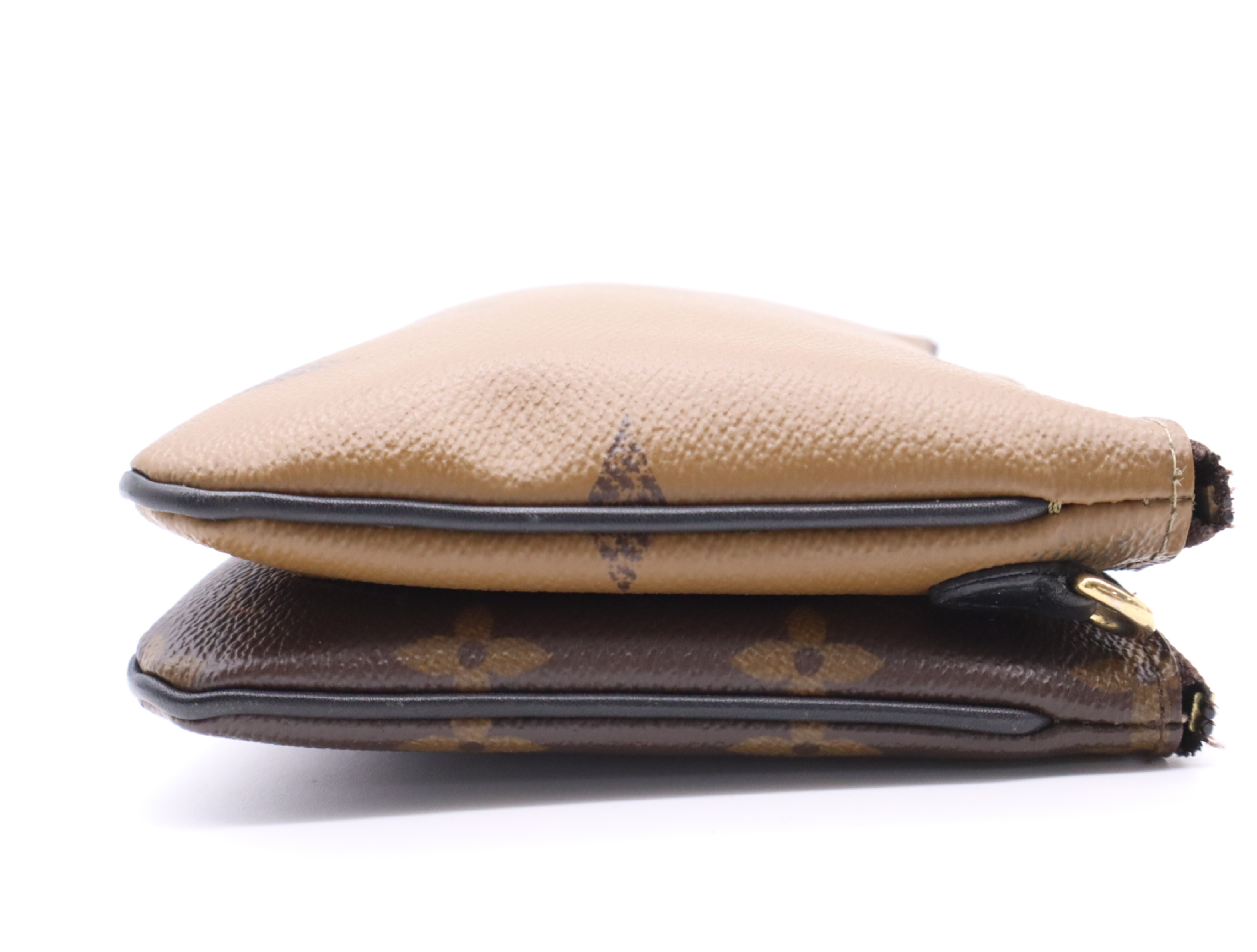 M69203 Reverse Pochette Double Zip Shoulder Bag with Shoulder Strap and Box — view 5