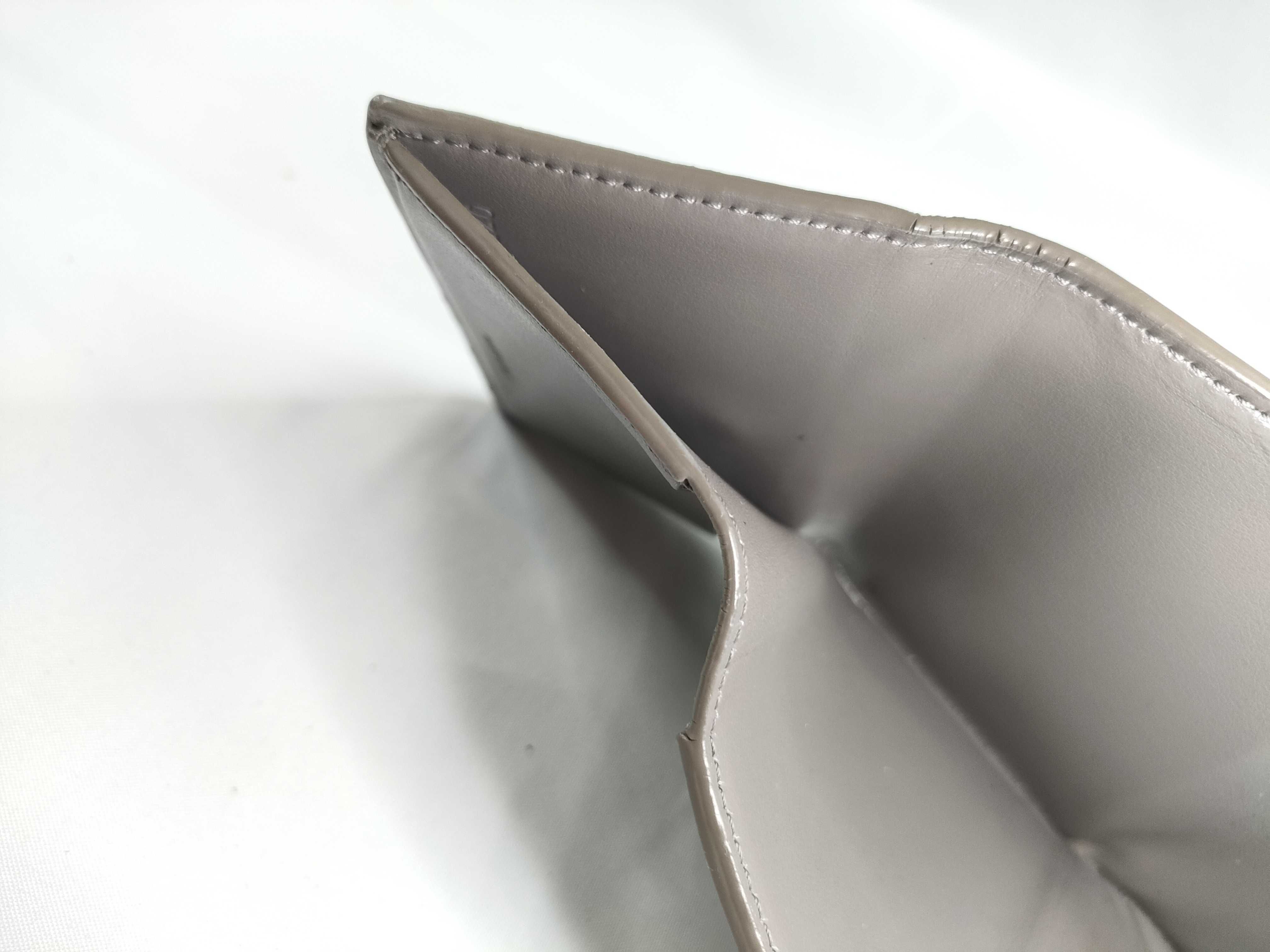 Trifold Compact Wallet, Greige — view 11