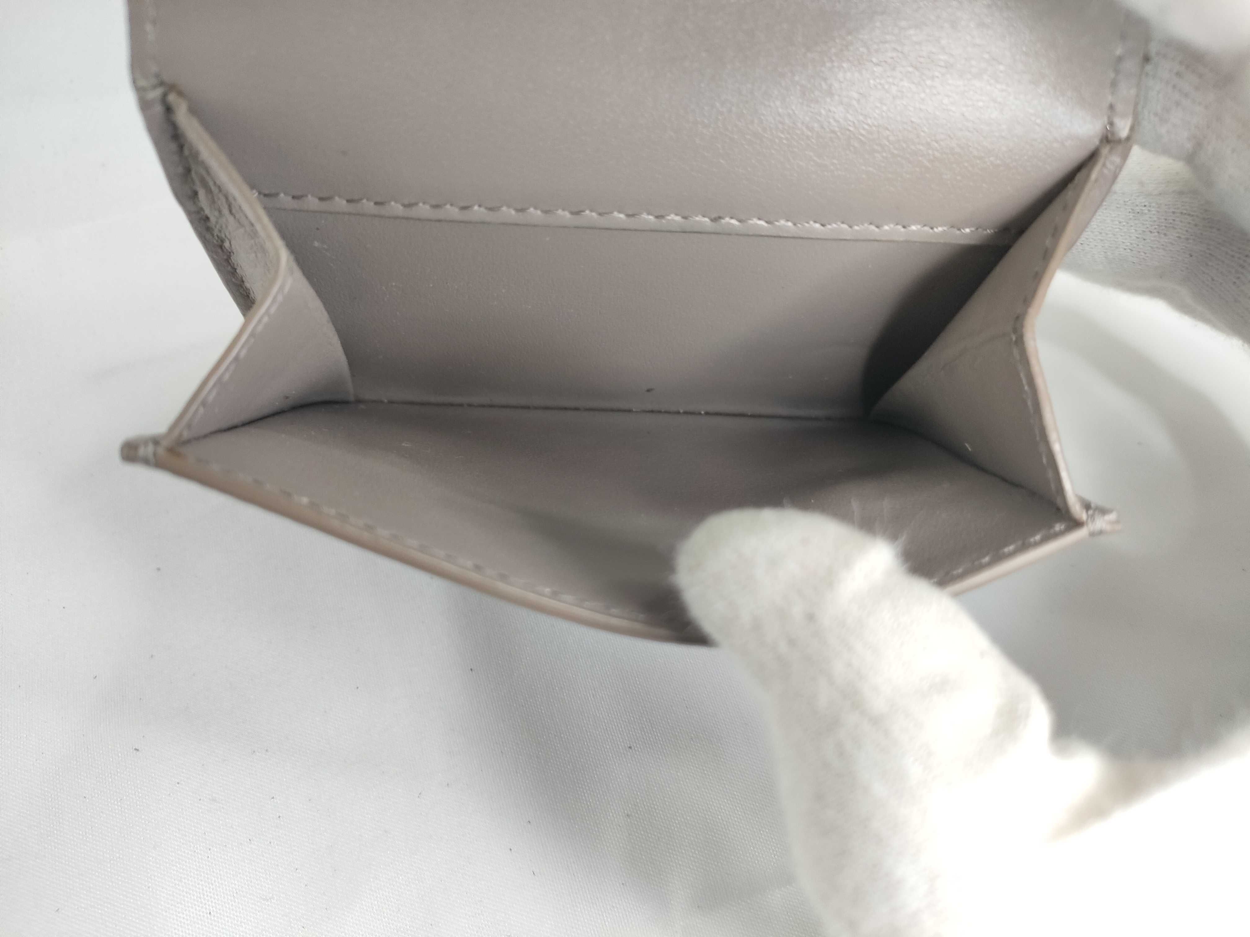 Trifold Compact Wallet, Greige — view 12