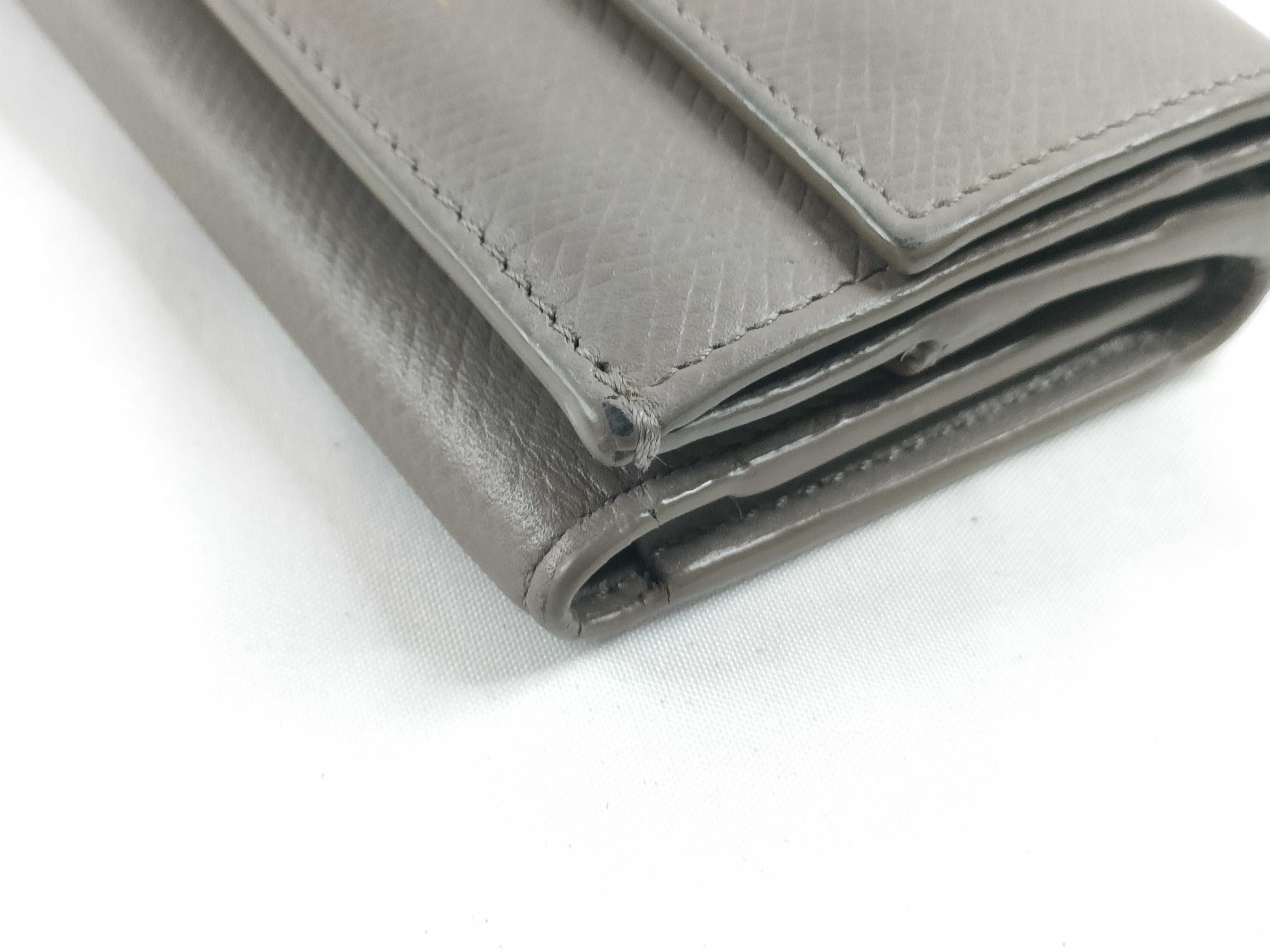 Trifold Compact Wallet, Greige — view 3