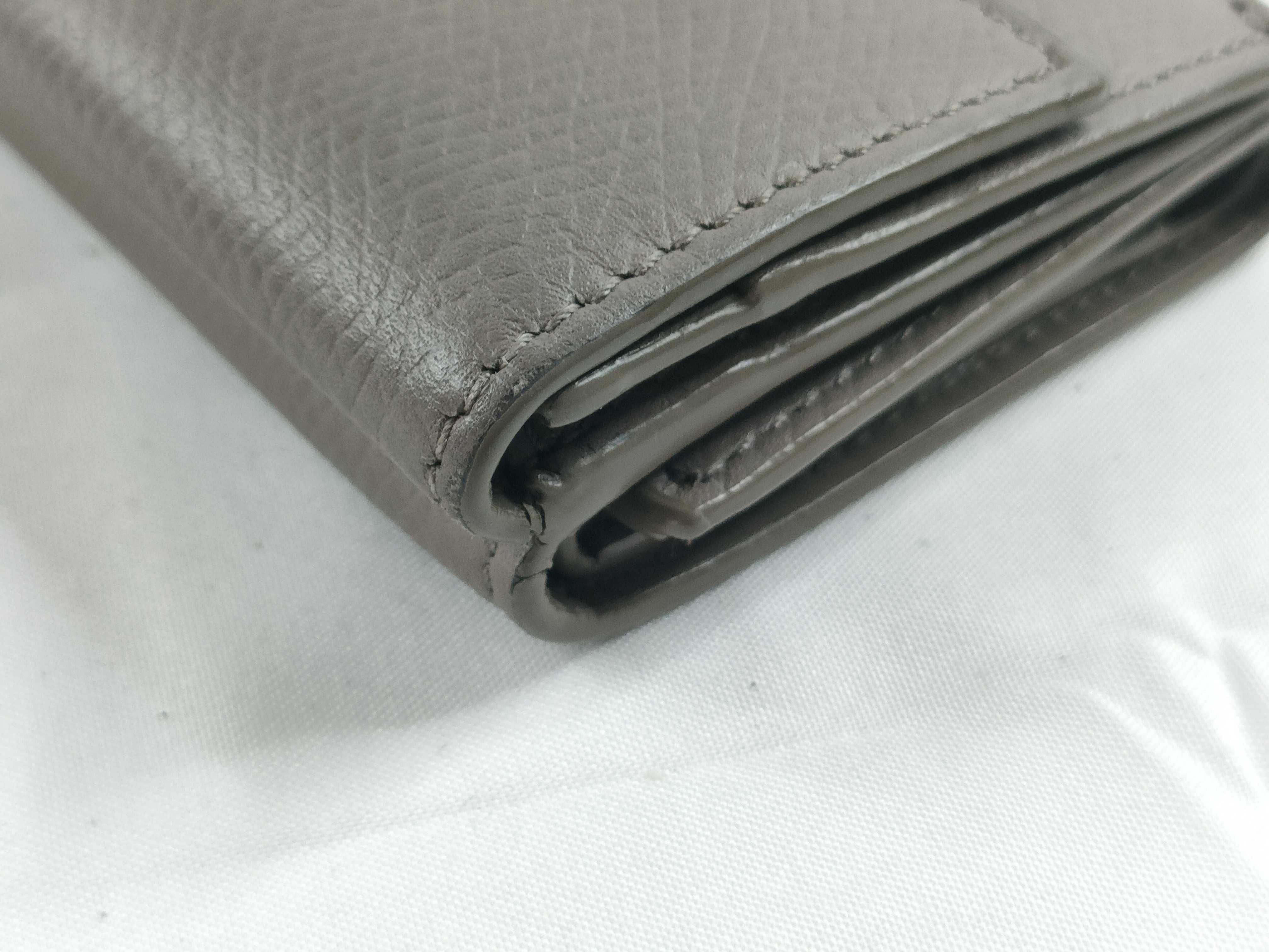 Trifold Compact Wallet, Greige — view 4