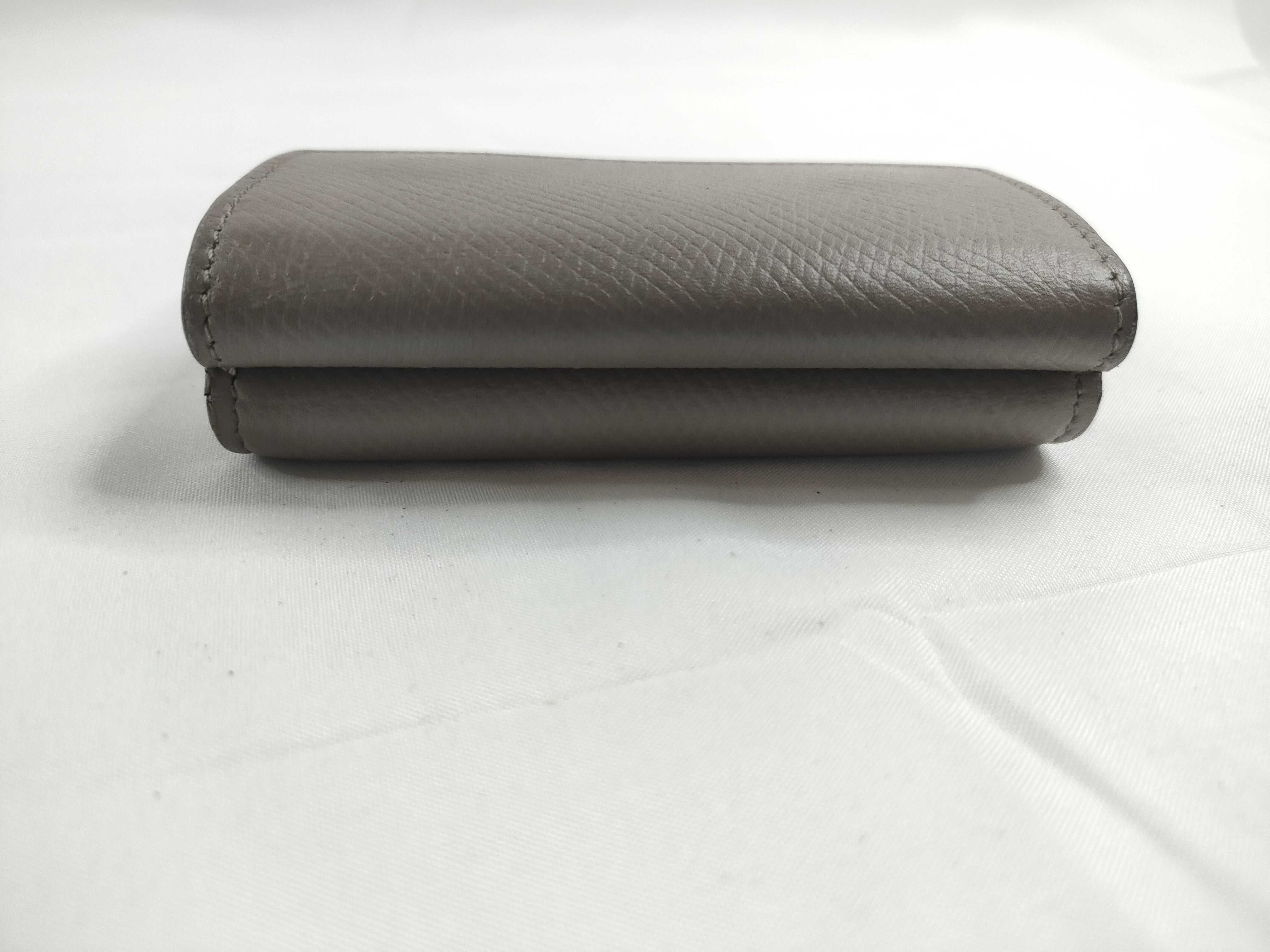 Trifold Compact Wallet, Greige — view 6