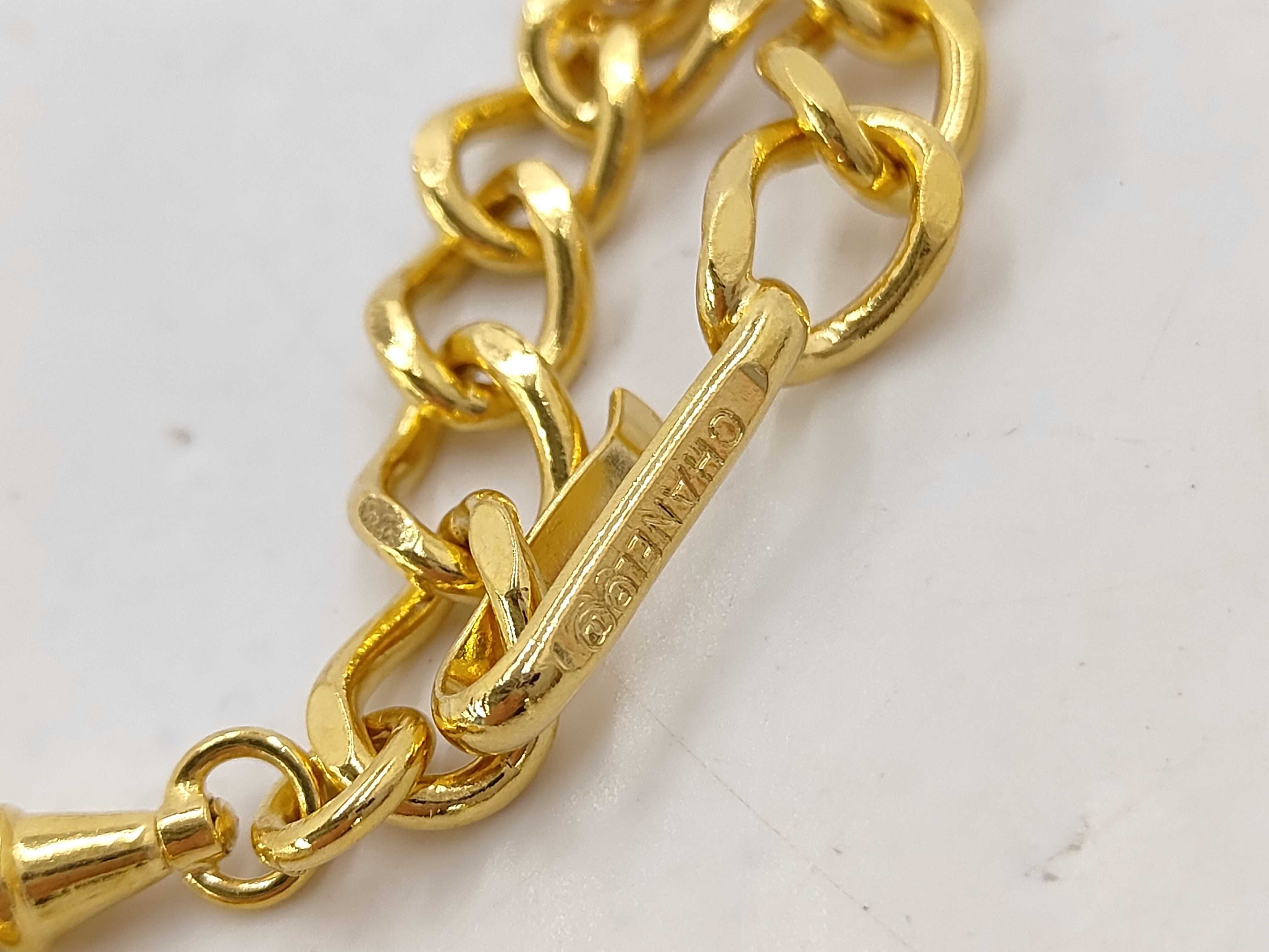 Coco Mark Chain Belt, GP (Gold Plated) with Engraving — view 4