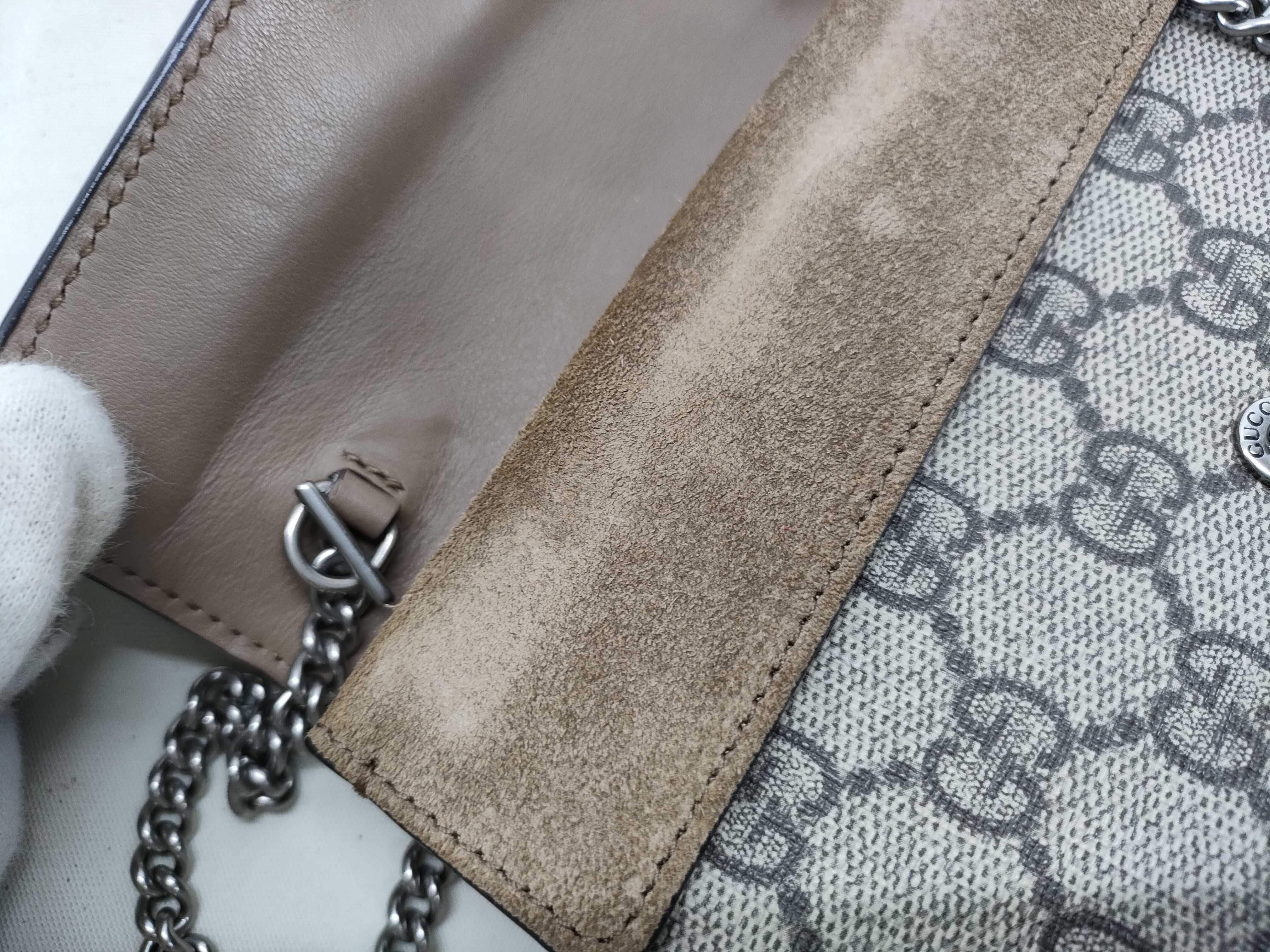 GG Supreme Gucci Beige GG Supreme Dionysus Mini Bag 476432 Chain Shoulder Bag — view 14