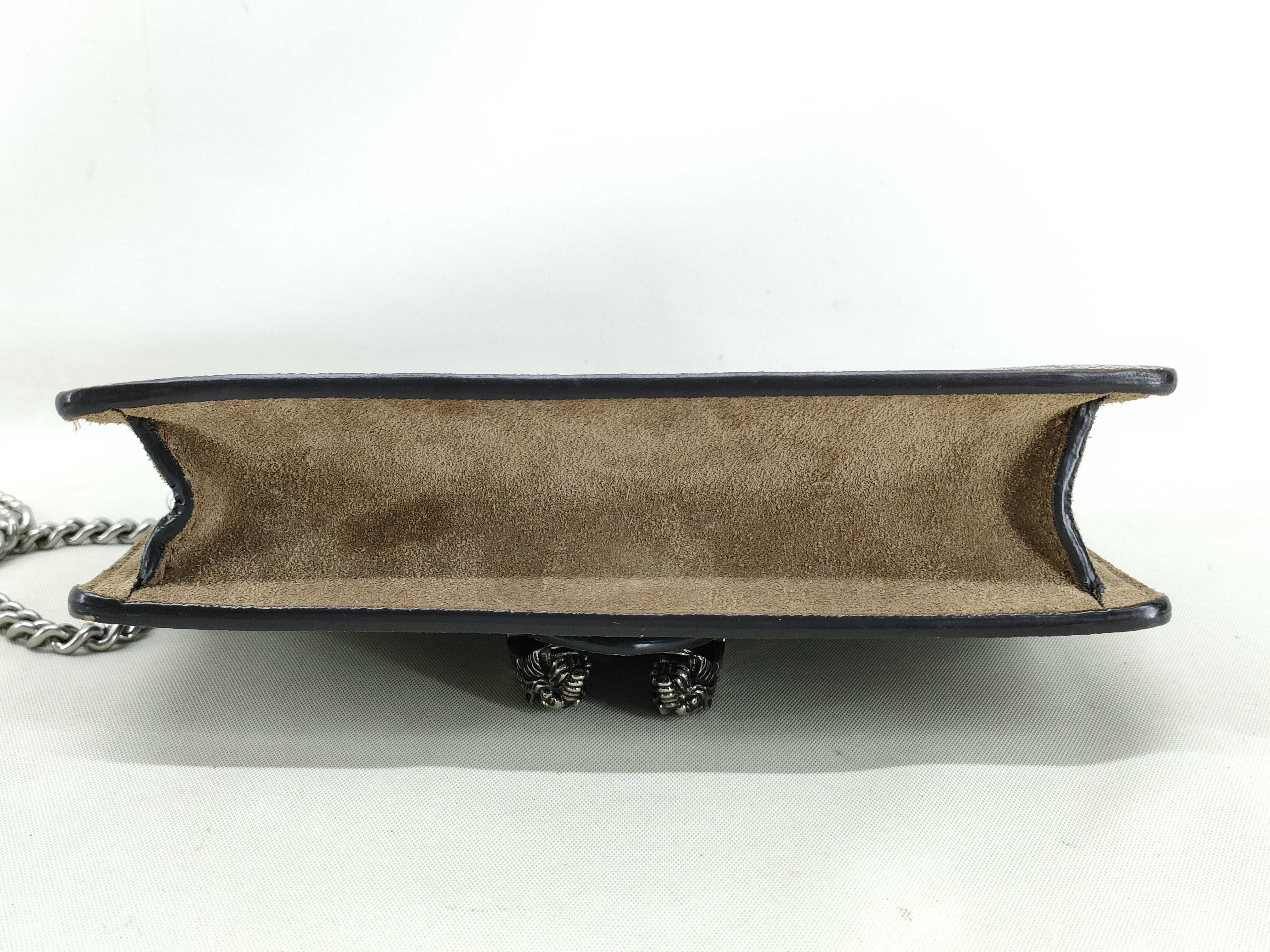 GG Supreme Gucci Beige GG Supreme Dionysus Mini Bag 476432 Chain Shoulder Bag — view 3