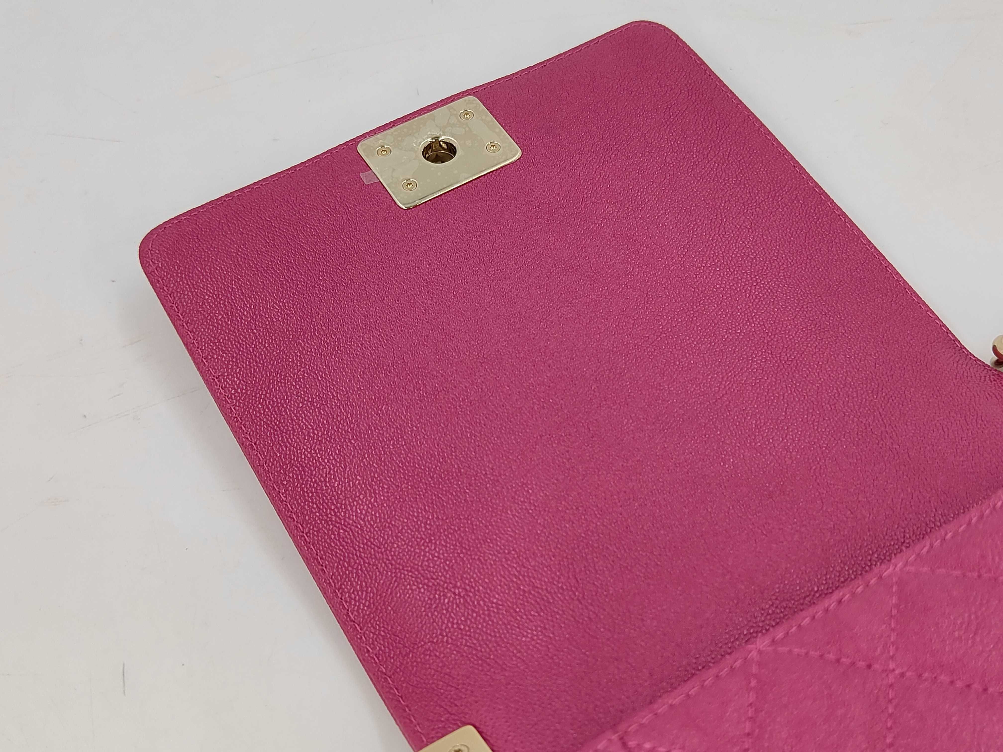 Boy Chanel Cavitation Leather Pink Shoulder Bag — view 12