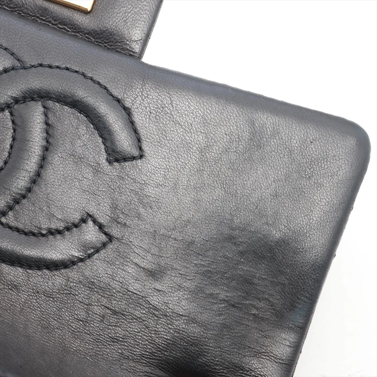 Mini Matelasse 17 Lambskin Single Flap Single Chain Bag Black Gold Hardware 2055851 2nd Series A01115 — view 14