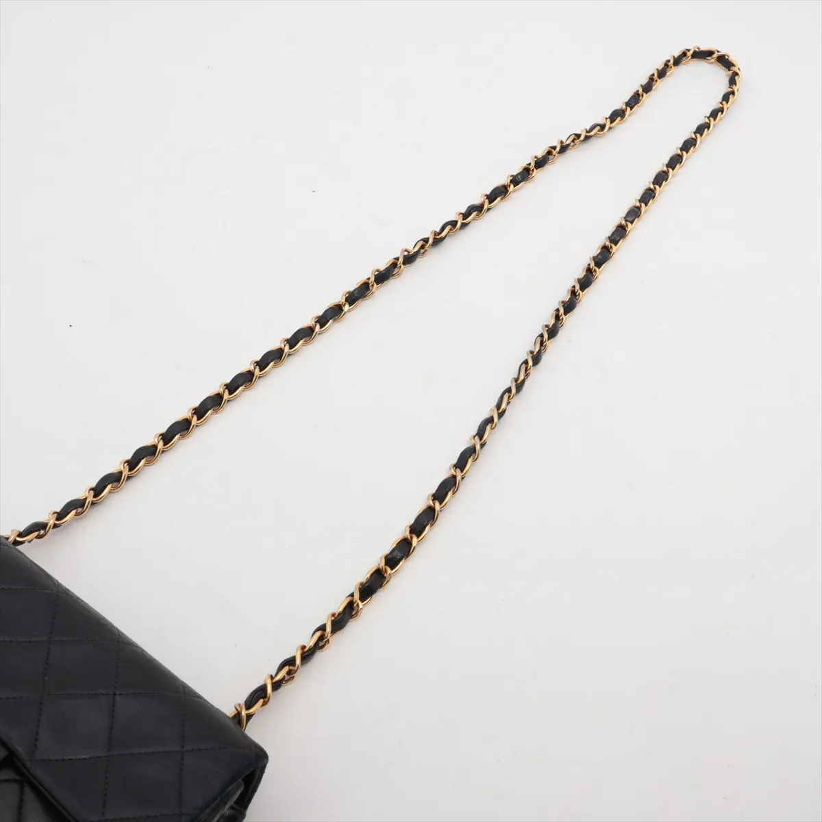 Mini Matelasse 17 Lambskin Single Flap Single Chain Bag Black Gold Hardware 2055851 2nd Series A01115 — view 5