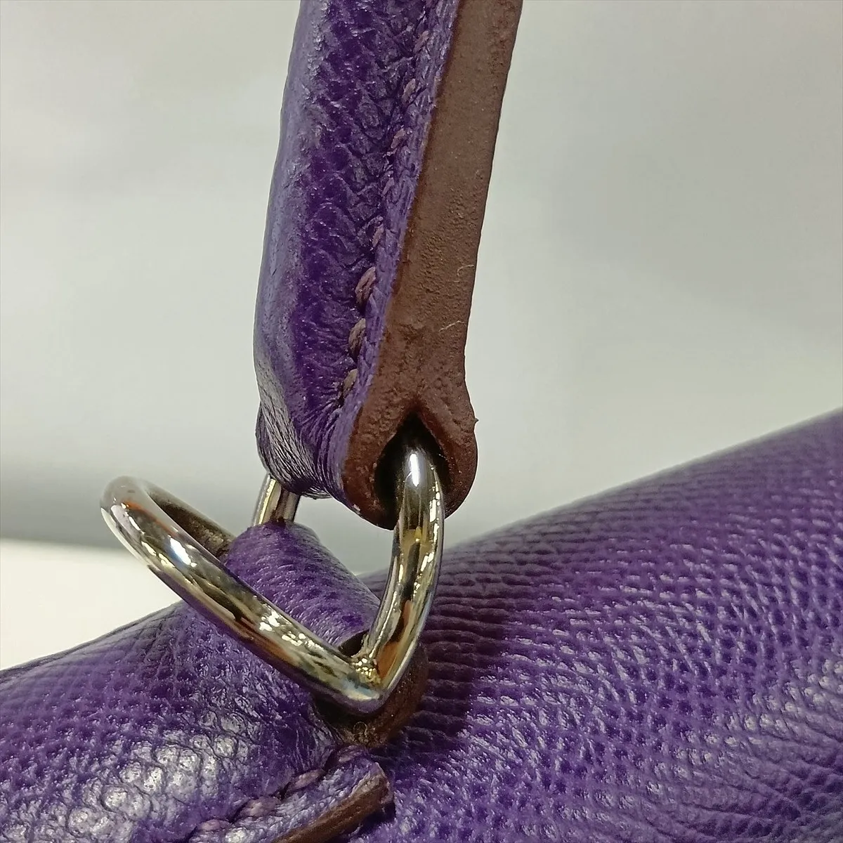 [Individually packaged] Hermes Kelly 32 Retournée Veau Epsom Ultraviolet Silver Hardware N:2010 — view 15