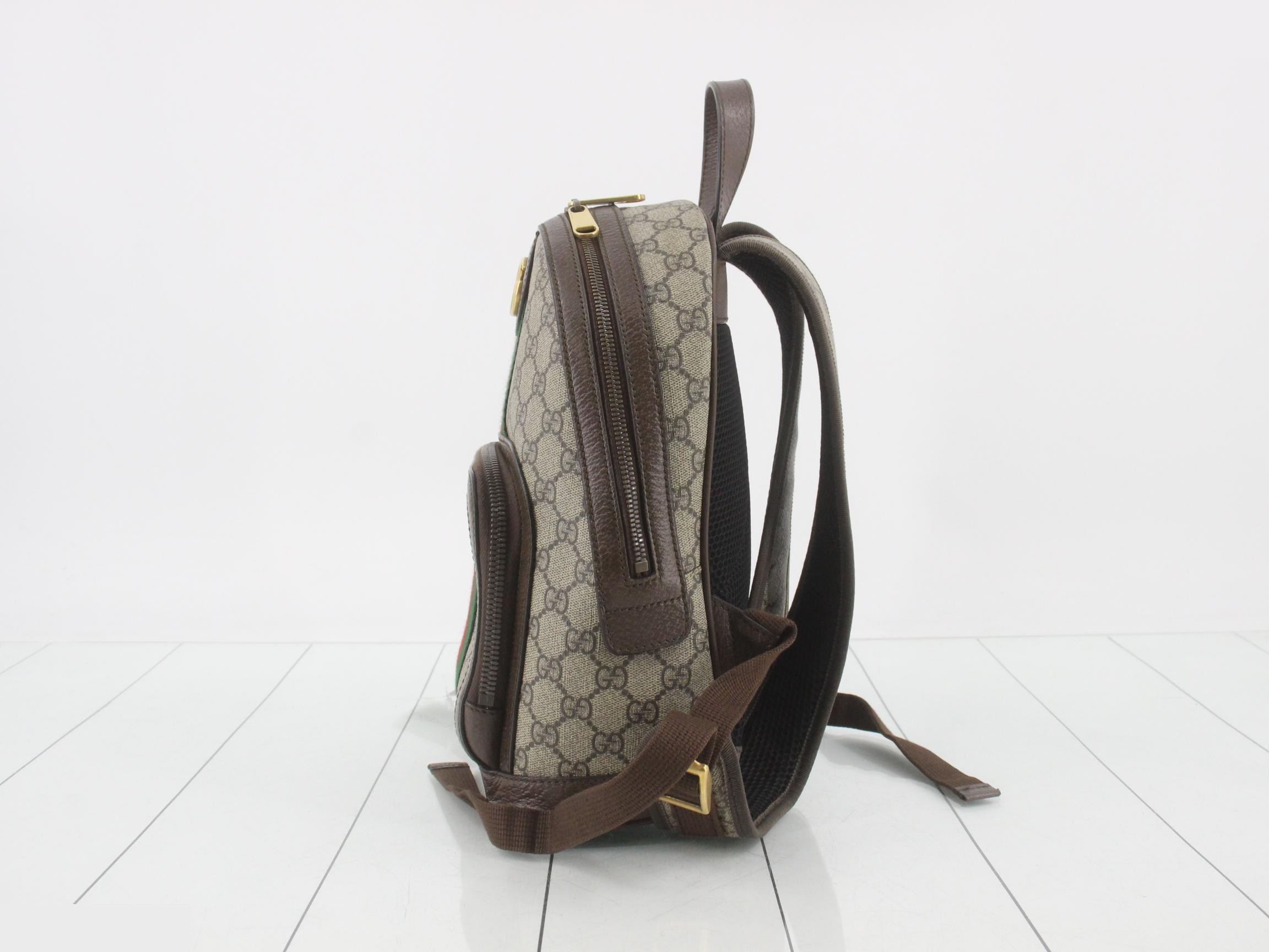 GG Supreme Ophidia Backpack, Brown — view 3
