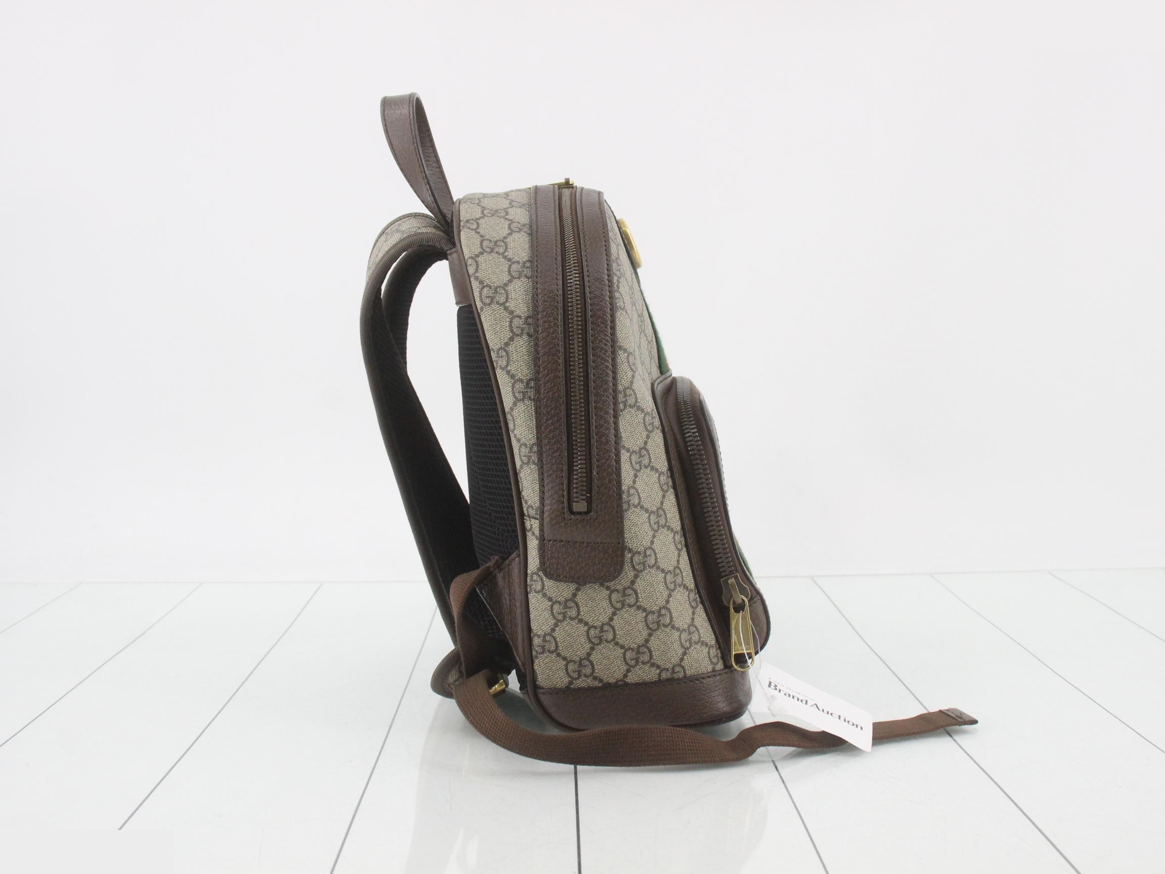 GG Supreme Ophidia Backpack, Brown — view 4