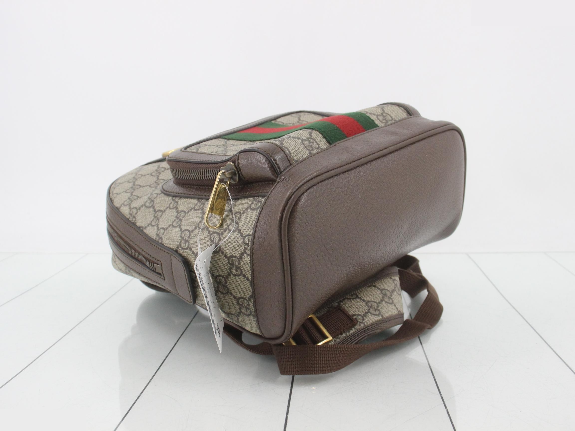 GG Supreme Ophidia Backpack, Brown — view 5