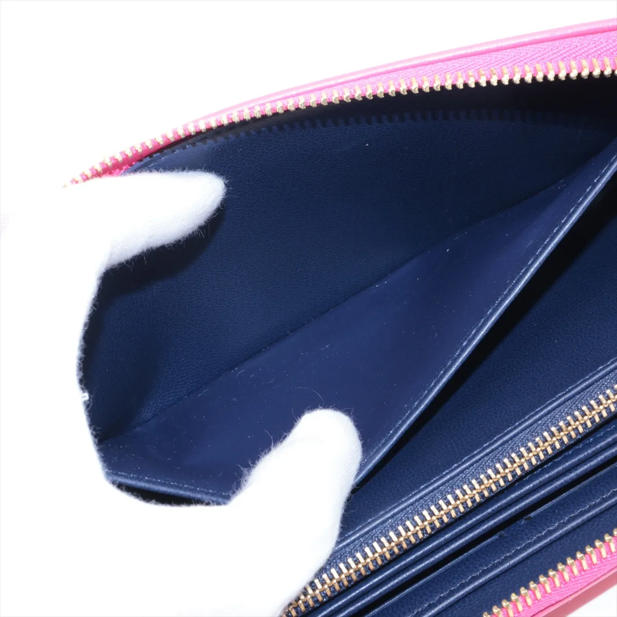 Monogram Embossed Zippy Wallet M82737 Pink Round Zip Wallet (RFID detected) — view 4