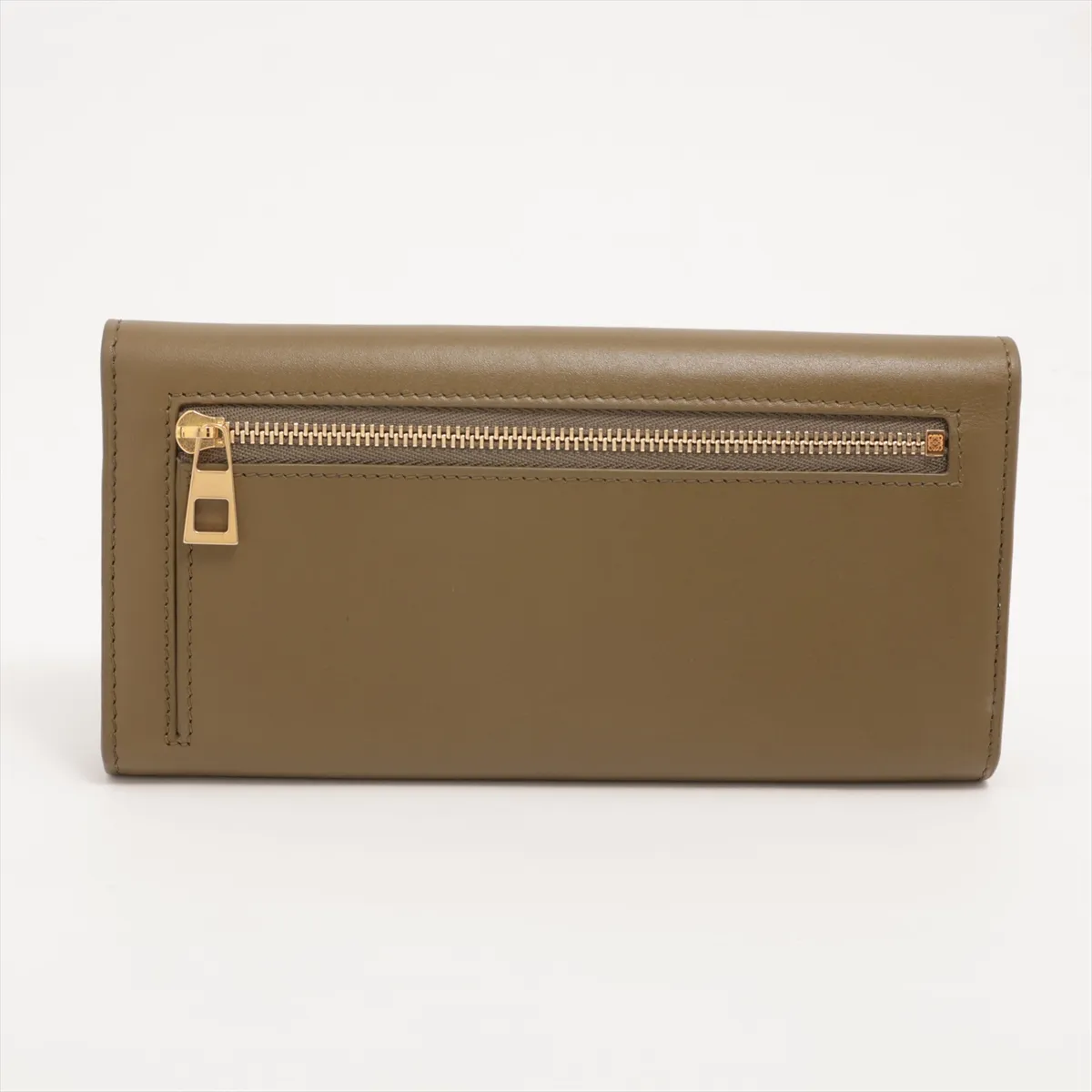 Pebble Continental Wallet Leather Long Wallet Green — view 2