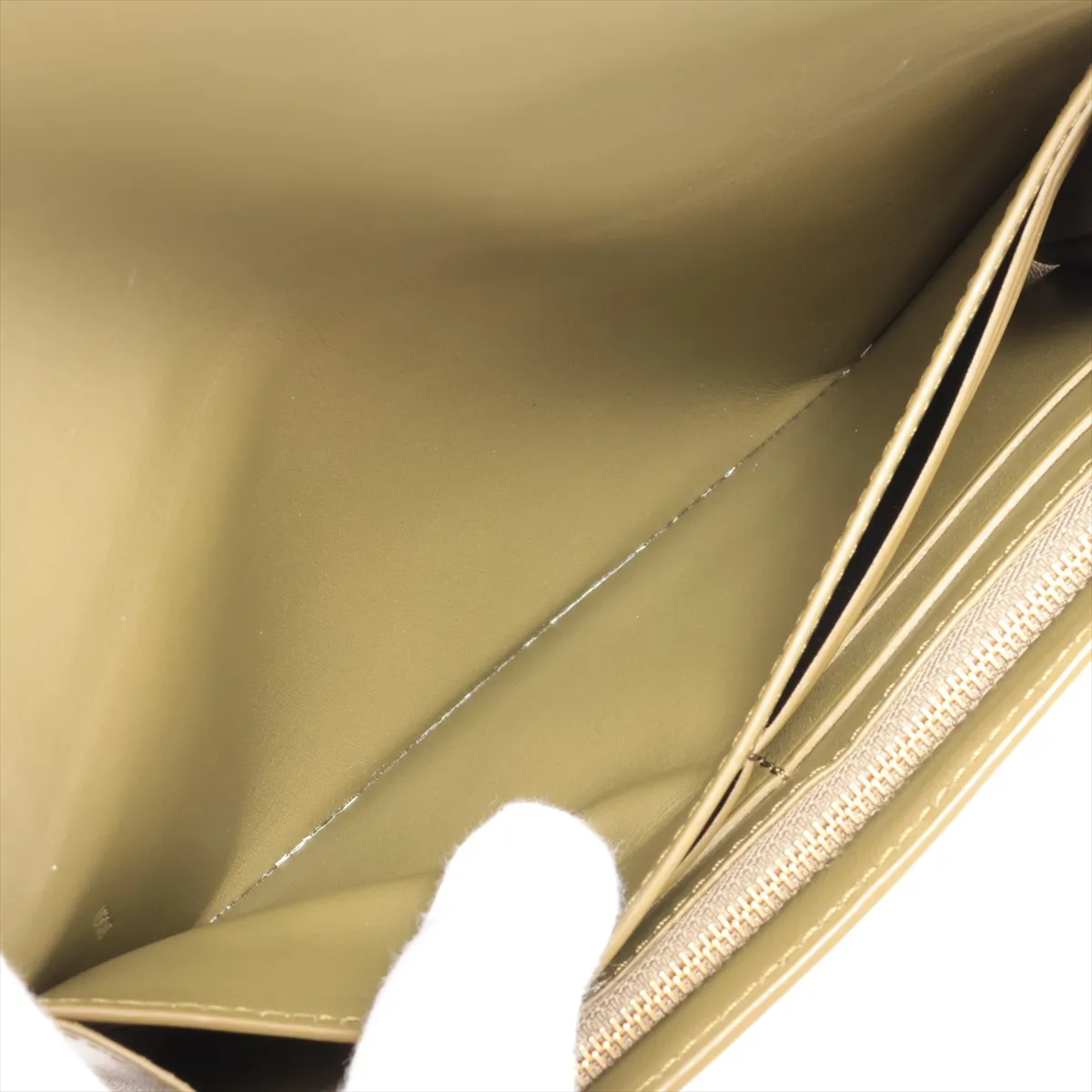 Pebble Continental Wallet Leather Long Wallet Green — view 5