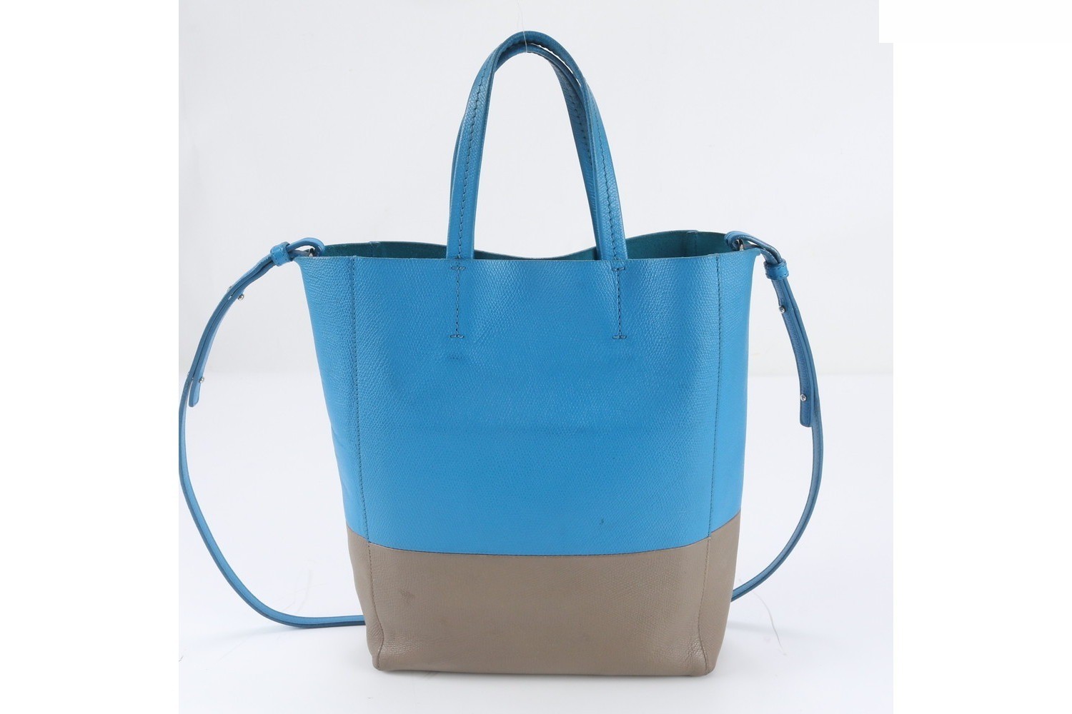 Small Vertical Cabas Leather 2-Way Shoulder Bag — view 4