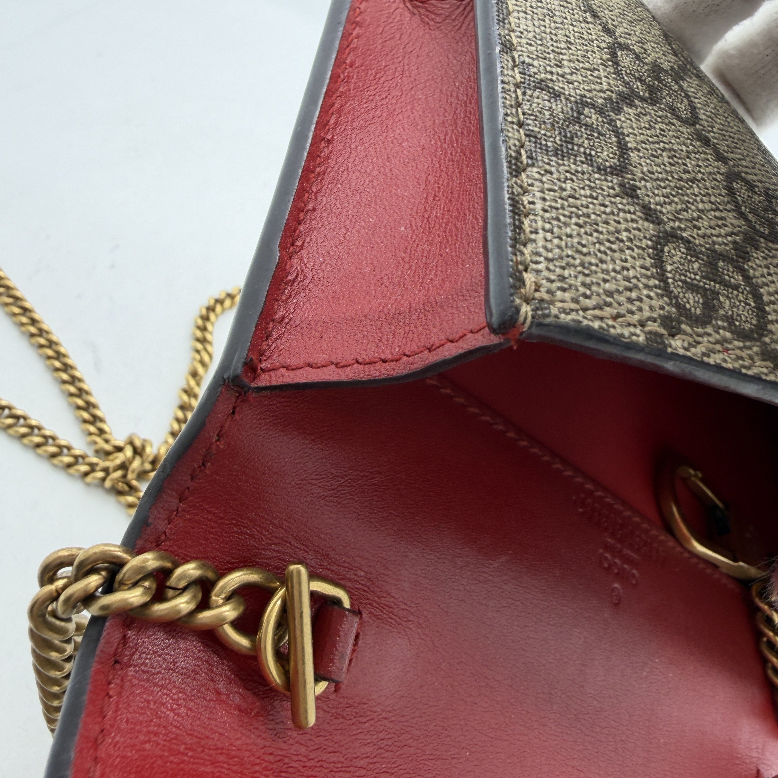 GG Supreme Cherry Crystal Chain Shoulder Bag Mini Bag Cherry Shoulder Bag — view 6
