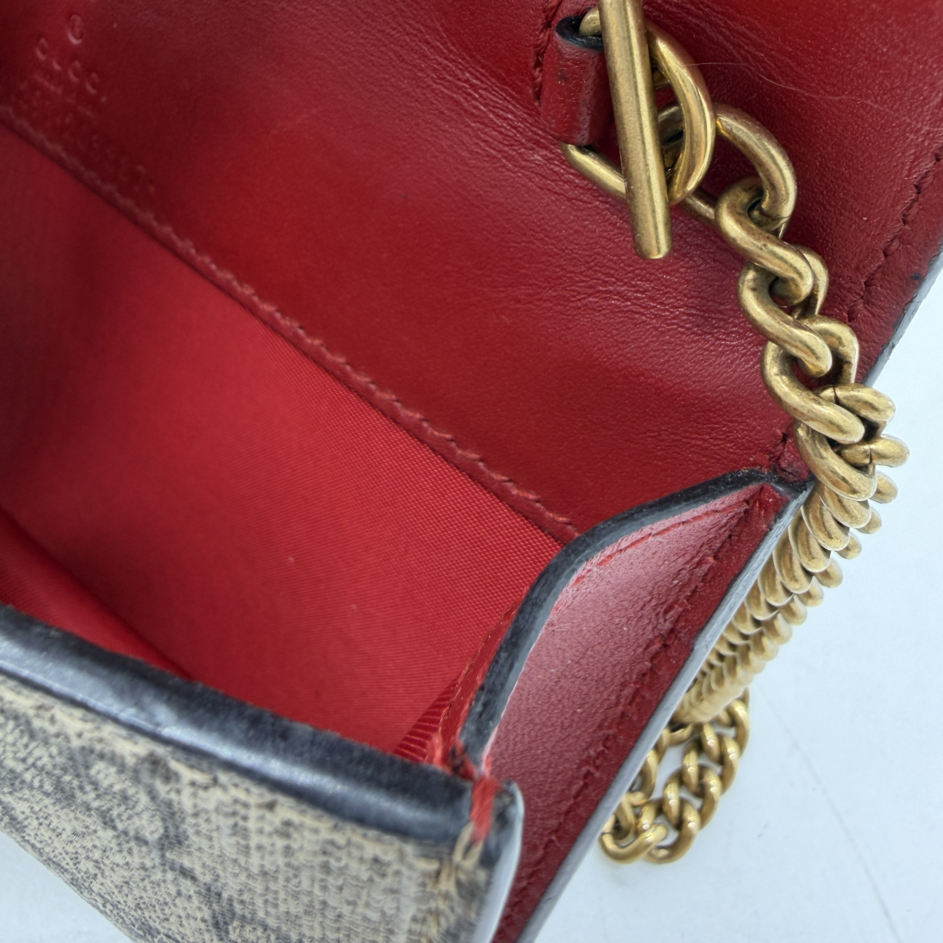 GG Supreme Cherry Crystal Chain Shoulder Bag Mini Bag Cherry Shoulder Bag — view 7