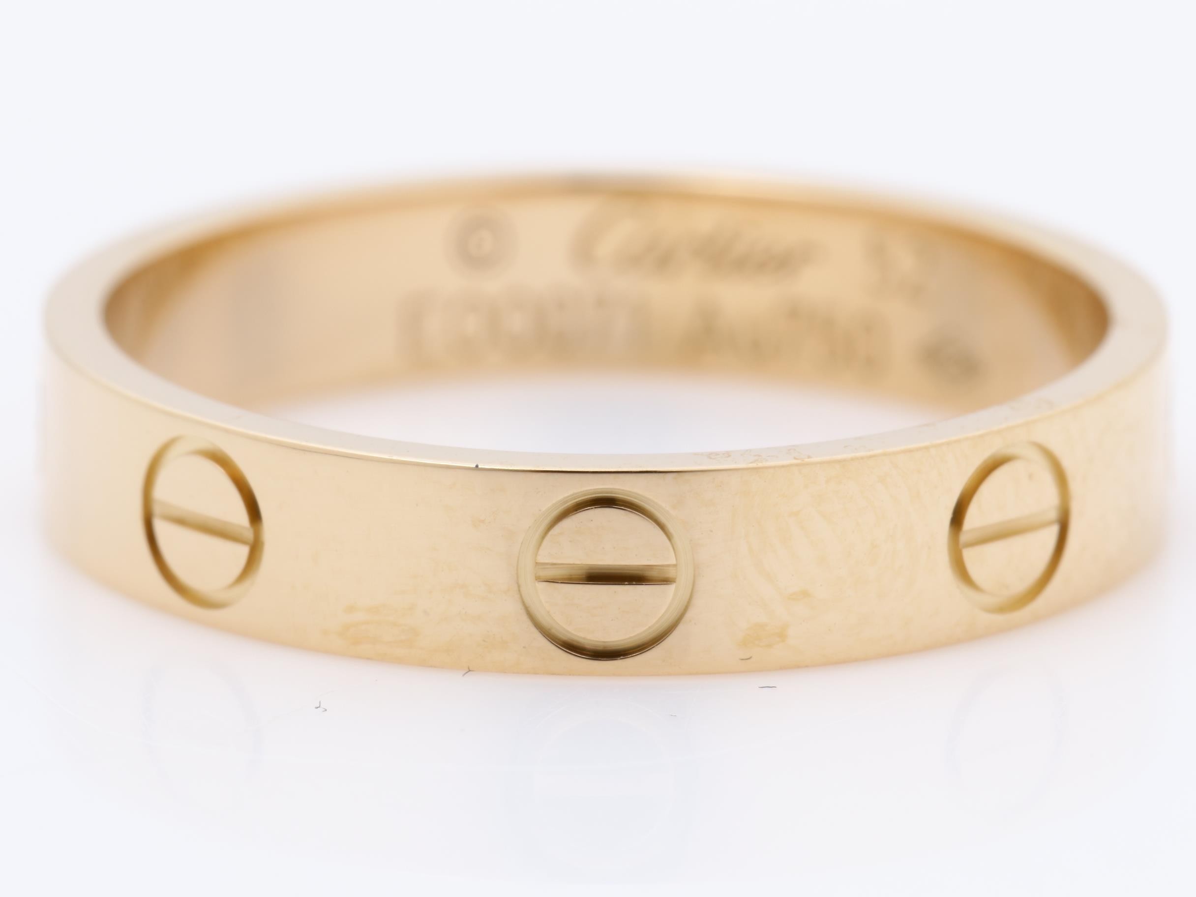 Au750PG Mini Love Ring, Size 52, 3.2g, Width approx. 3.5mm — view 2