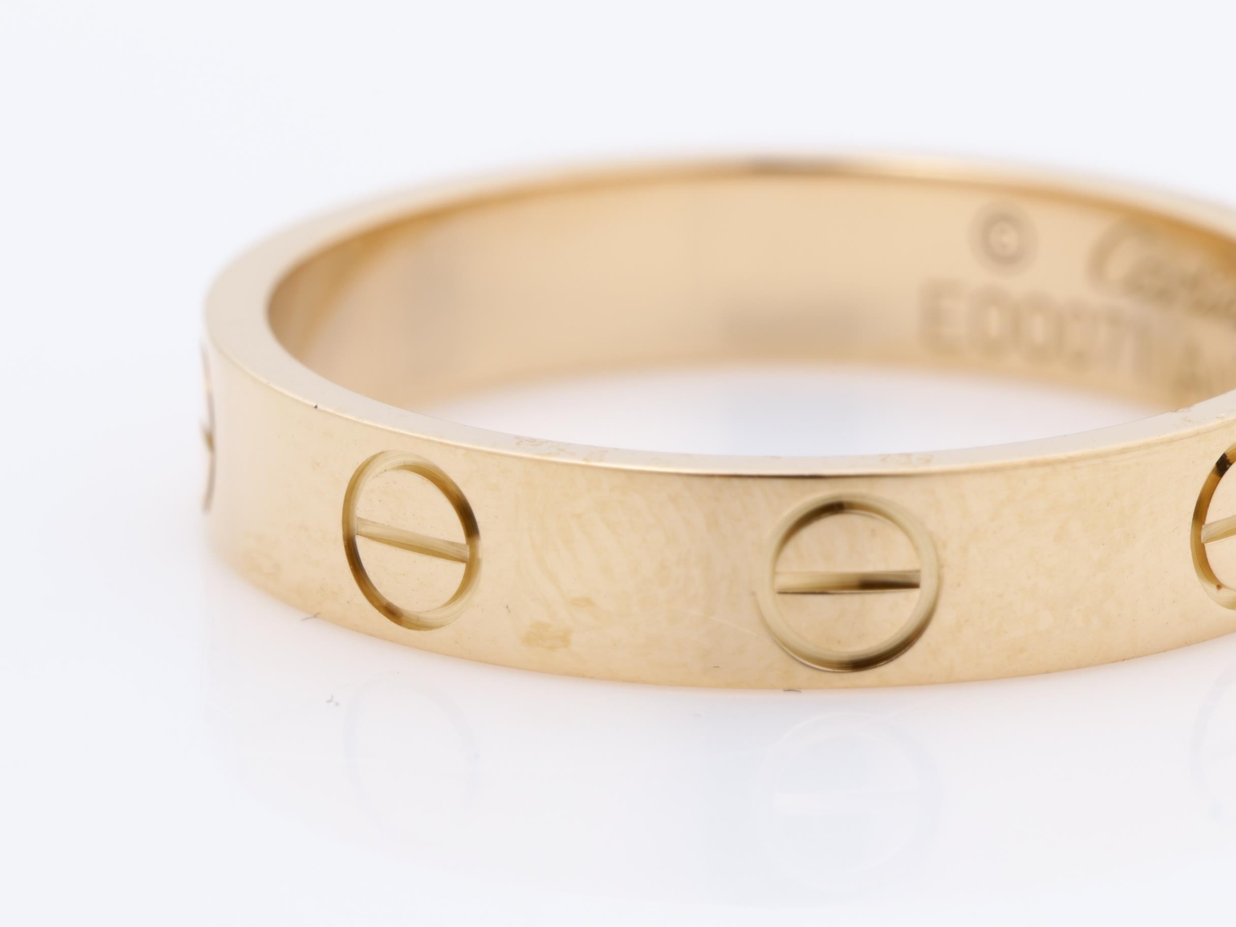 Au750PG Mini Love Ring, Size 52, 3.2g, Width approx. 3.5mm — view 3
